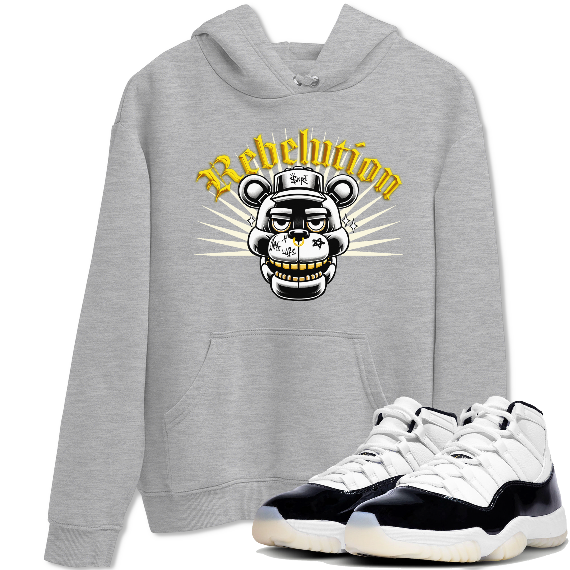 Air Jordan  11 Gratitude shirt to match jordans Revolution sneaker tees Air Jordan  11 Gratitude Drip Gear Zone Sneaker Matching Shirt Unisex Heather Grey 1 T-Shirt