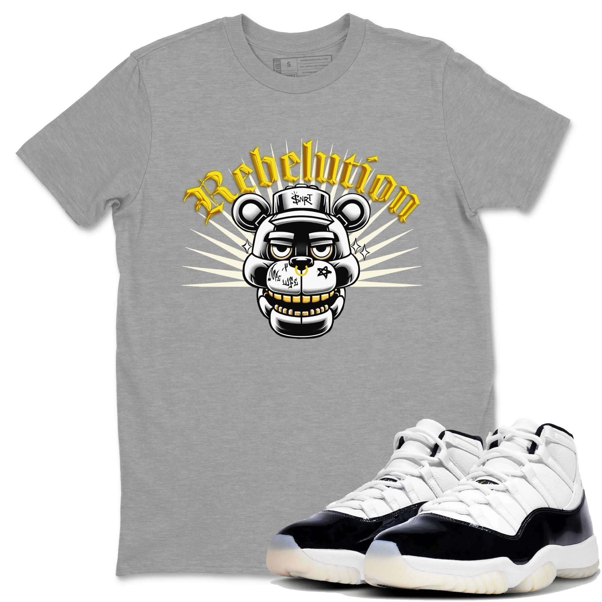 Air Jordan  11 Gratitude shirt to match jordans Revolution sneaker tees Air Jordan  11 Gratitude Drip Gear Zone Sneaker Matching Shirt Unisex Heather Grey 1 T-Shirt