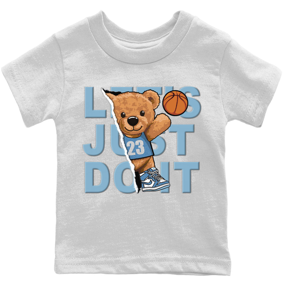 Jordan 1 Denim Sneaker Matching T-Shirt Rib Out Bear Sneaker Tees Jordan 1 Denim Sneaker Release Tees Kids Shirts