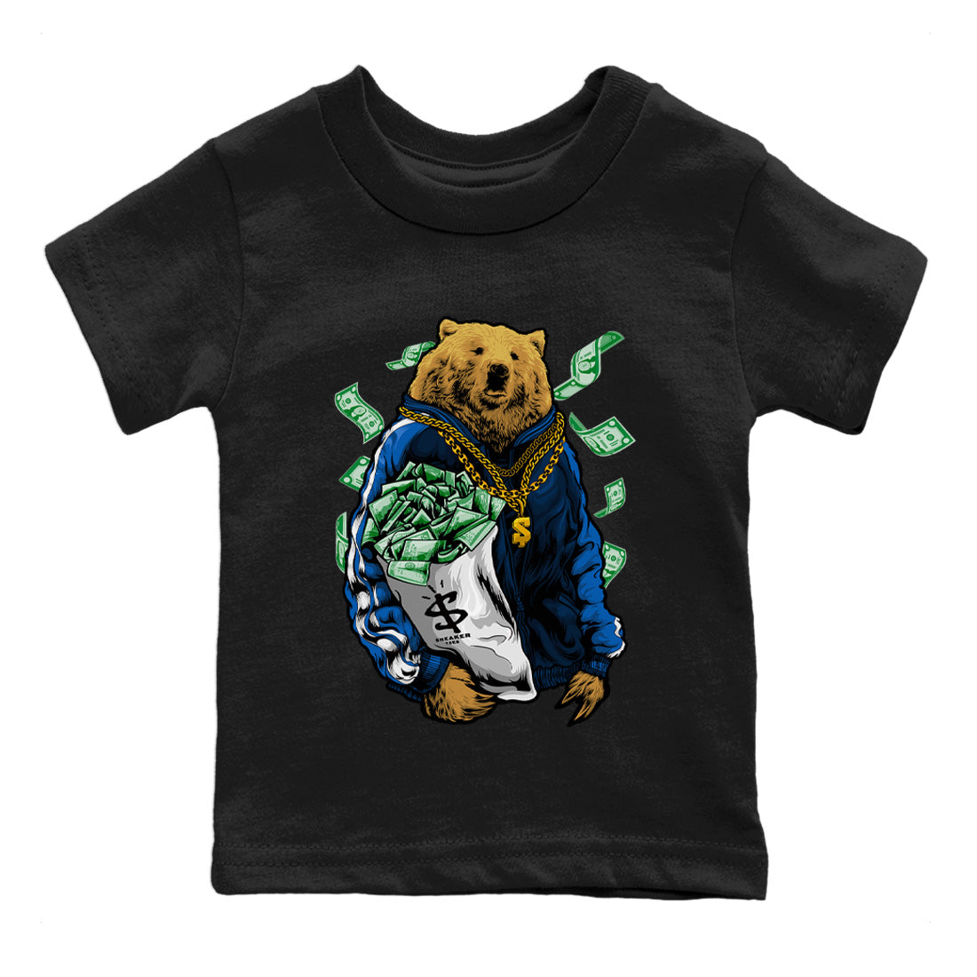 Air Jordan 3 Wizards Rich Bear Baby and Kids Sneaker Tees Air Jordan 3 Retro Wizards Kids Sneaker Tees Washing and Care Tip