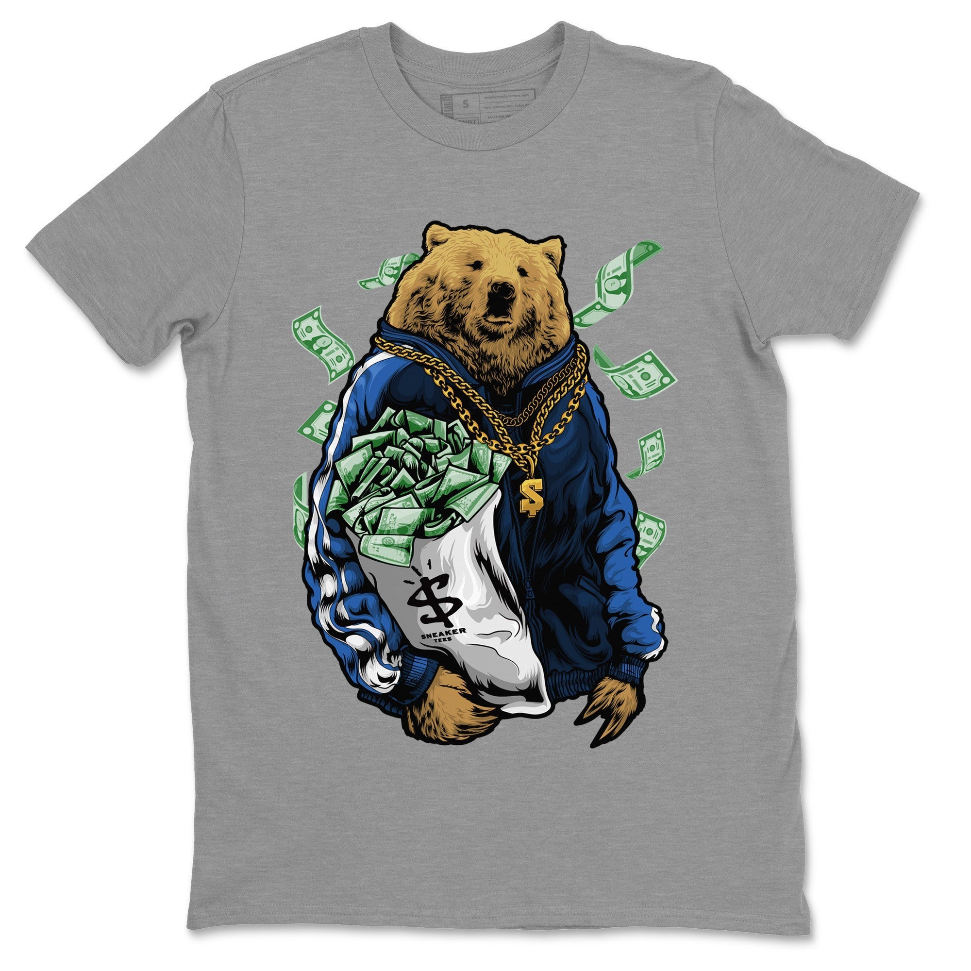 Air Jordan 3 Wizards Shirt To Match Jordans Rich Bear Sneaker Tees Air Jordan 3 Retro Wizards Drip Gear Zone Sneaker Matching Clothing Unisex Shirts Heather Grey 2