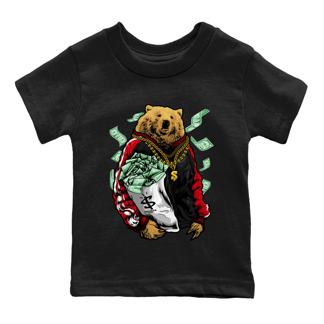 Air Jordan 6 Toro Bravo Rich Bear Baby and Kids Sneaker Tees Jordan 6 Toro Bravo Kids Sneaker Tees Washing and Care Tip