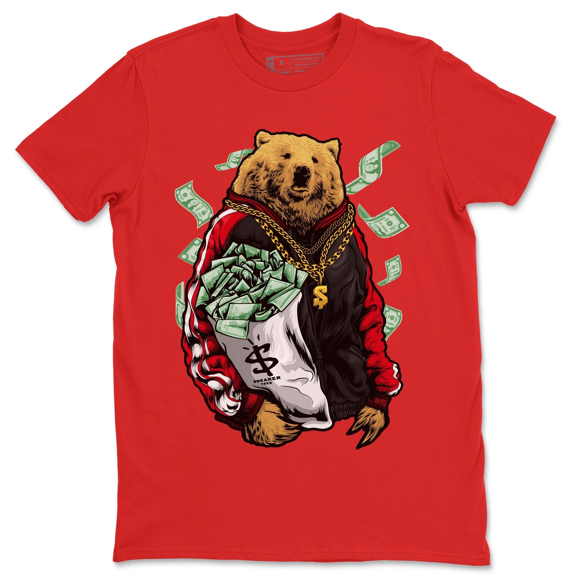Air Jordan 6 Toro Bravo Shirt To Match Jordans Rich Bear Sneaker Tees Jordan 6 Toro Bravo Drip Gear Zone Sneaker Matching Clothing Unisex Shirts Red 2