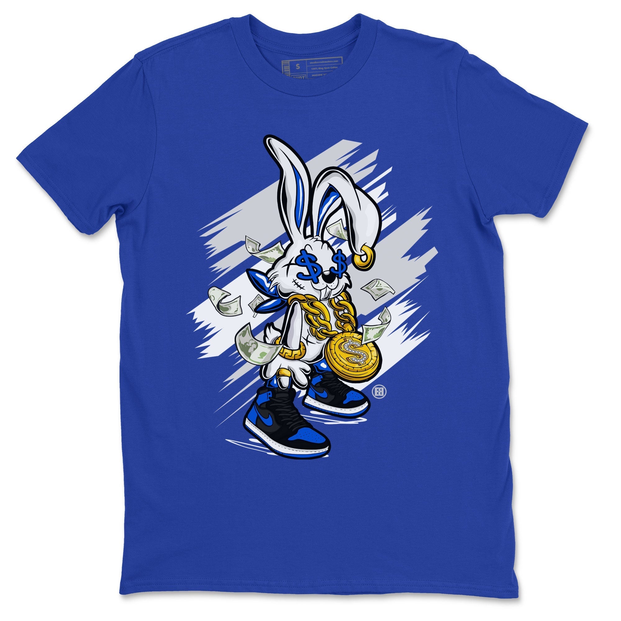 AJ1 Retro Royal Reimagined shirt to match jordans Rich Bunny sneaker tees Air Jordan 1 Royal Reimagined Drip Gear Zones Casual Crew Neck T-Shirt Unisex Royal Blue 2 T-Shirt