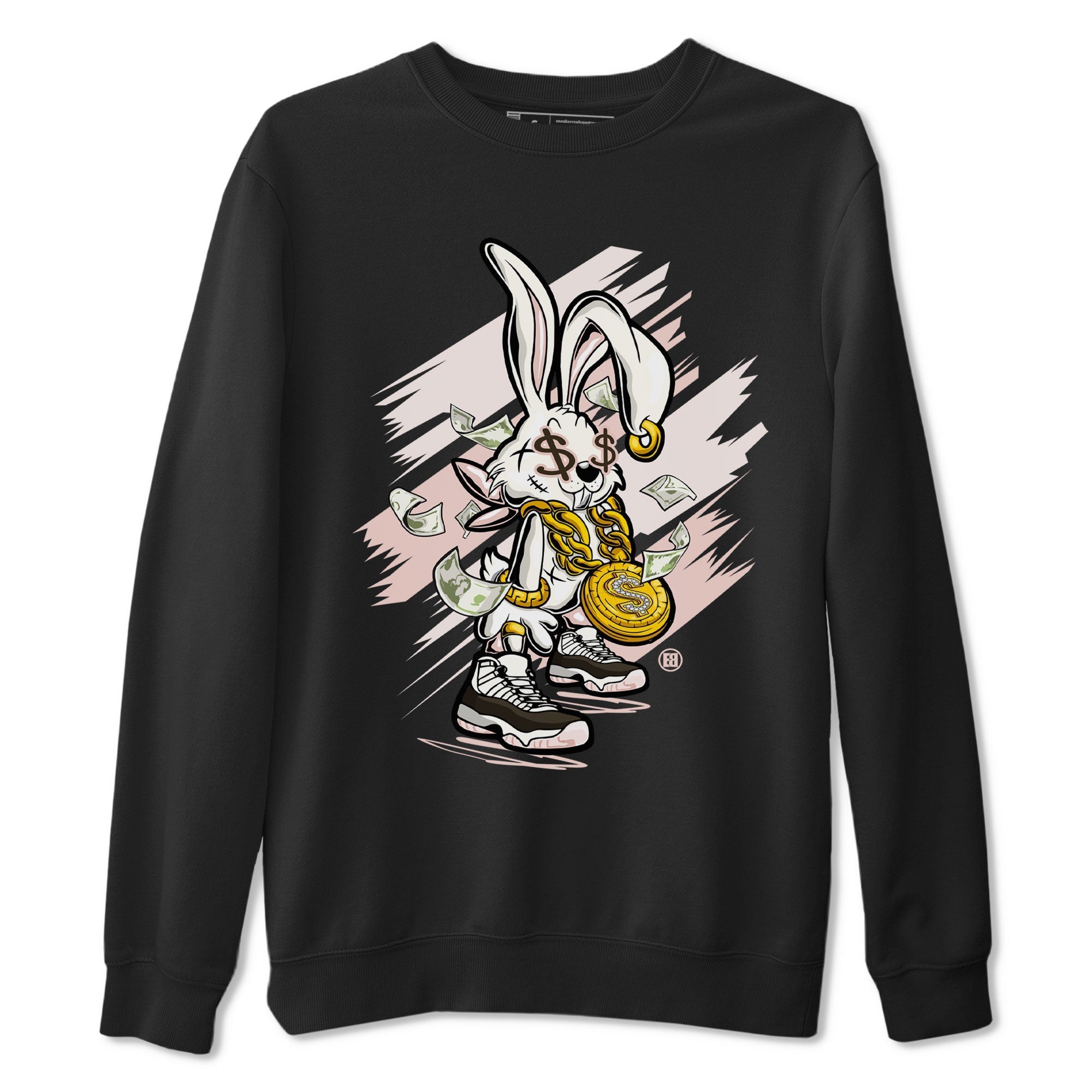 Air Jordan 11 Neapolitan shirt to match jordans Rich Bunny sneaker matching t-shirts and clothing Air Jordan 11 Neapolitan Drip Gear Zone Casual Crew Neck T-Shirt Unisex Black 2 T-Shirt