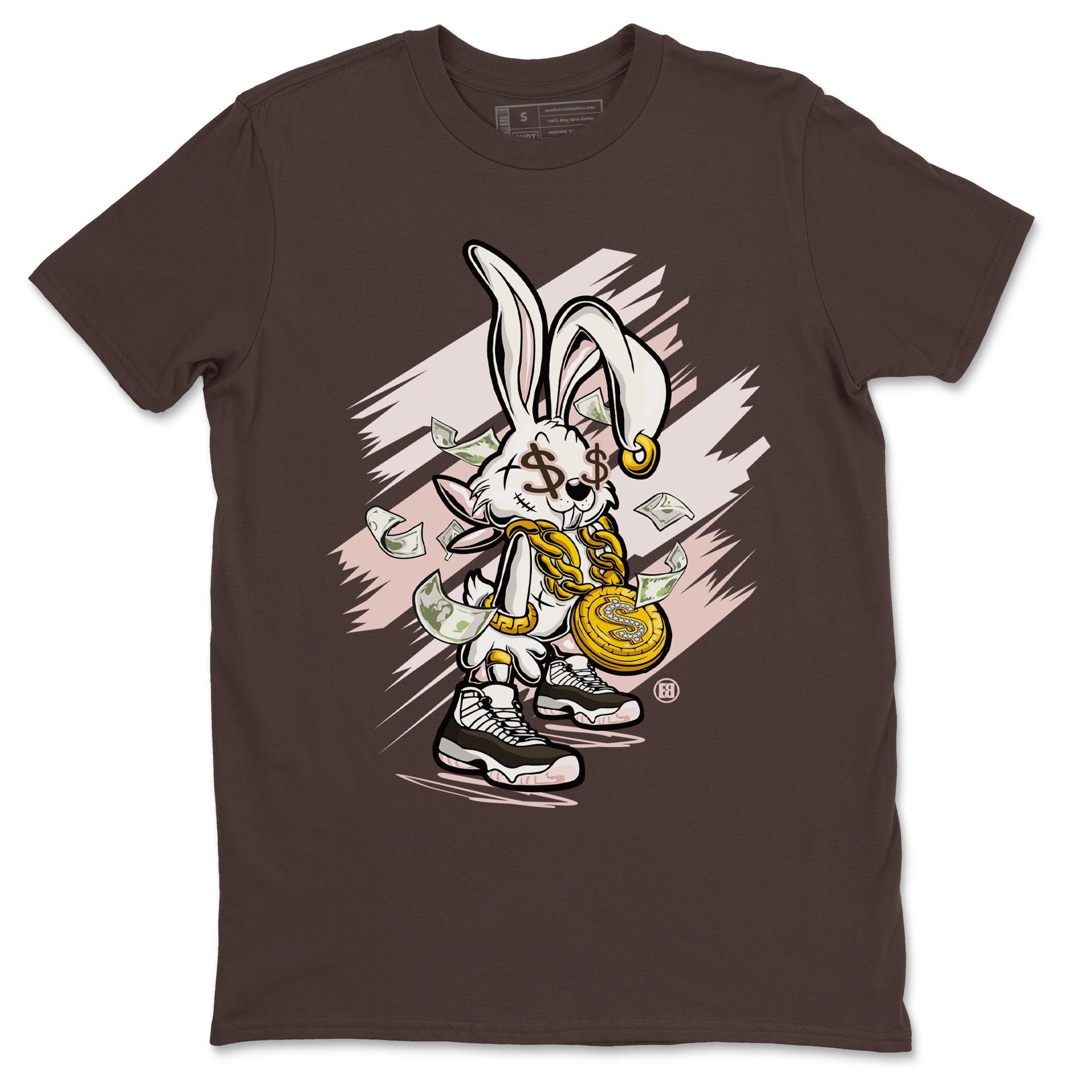 Air Jordan 11 Neapolitan shirt to match jordans Rich Bunny sneaker matching t-shirts and clothing Air Jordan 11 Neapolitan Drip Gear Zone Casual Crew Neck T-Shirt Unisex Dark Chocolate 2 T-Shirt
