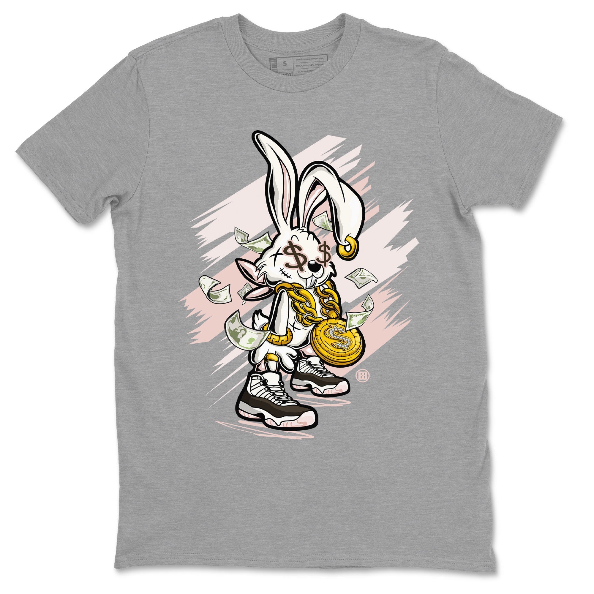 Air Jordan 11 Neapolitan shirt to match jordans Rich Bunny sneaker matching t-shirts and clothing Air Jordan 11 Neapolitan Drip Gear Zone Casual Crew Neck T-Shirt Unisex Heather Grey 2 T-Shirt