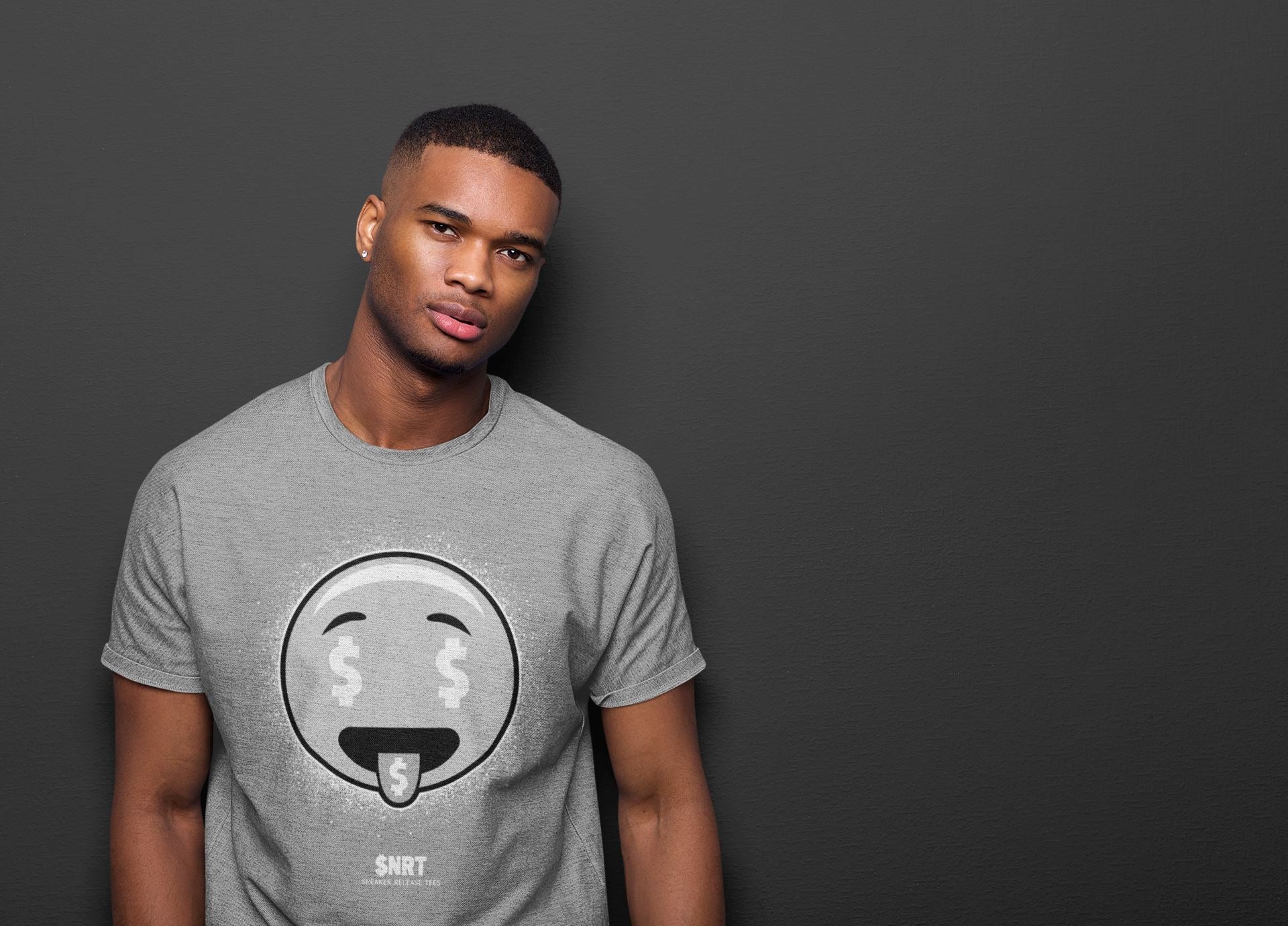 Jordan 1 Light Smoke Grey Sneaker Matching T-Shirt Rich Emoji Sneaker Tees Jordan 1 Light Smoke Grey Sneaker Release Tees Crew Neck Tees