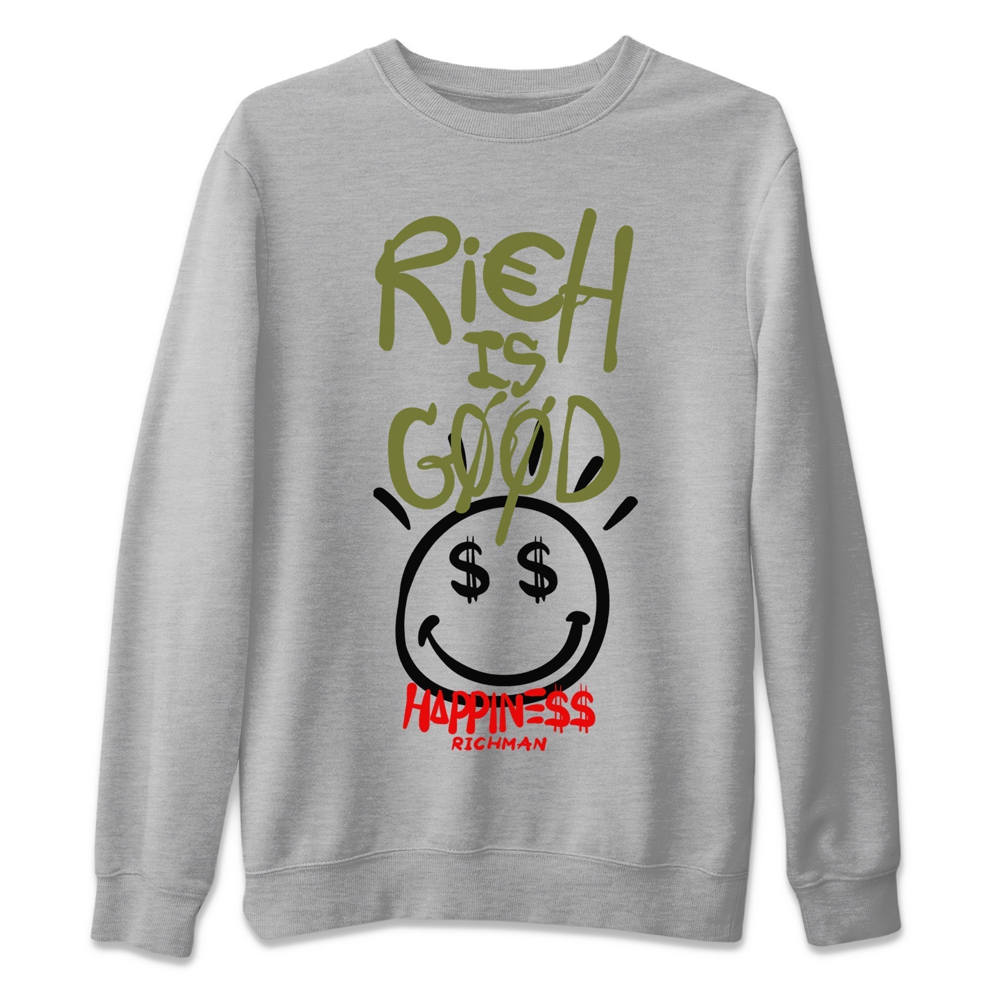 Jordan 1 Travis Scott Olive Shirt To Match Jordans Rich Is Good Sneaker Tees Jordan 1 Travis Scott Olive Drip Gear Zone Sneaker Matching Clothing Unisex Shirts