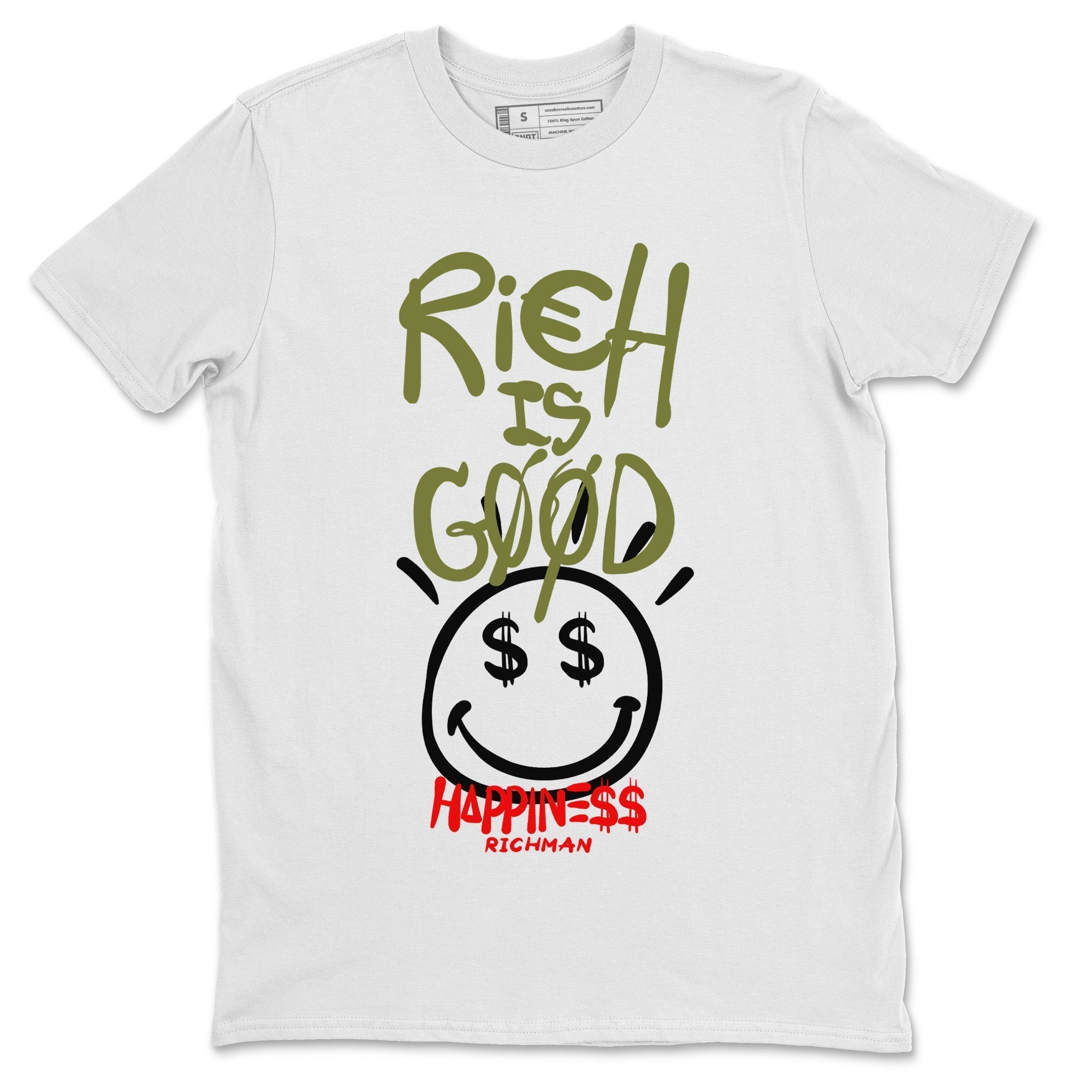 Jordan 1 Travis Scott Olive Shirt To Match Jordans Rich Is Good Sneaker Tees Jordan 1 Travis Scott Olive Drip Gear Zone Sneaker Matching Clothing Unisex Shirts