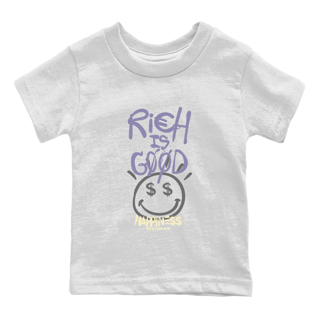 Air Jordan 5 Indigo Haze Sneaker Match Tees Rich Is Good 5s Indigo Haze Tee Sneaker Release Tees Kids Shirts White 2