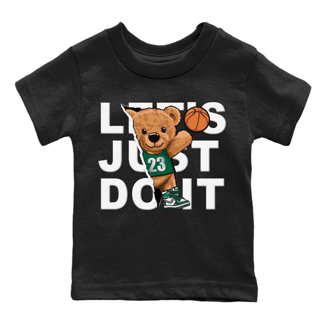 Jordan 1 Gorge Green Sneaker Matching T-Shirt Rip Out Bear Sneaker Tees Jordan 1 Gorge Green Sneaker Release Tees Kids Shirts