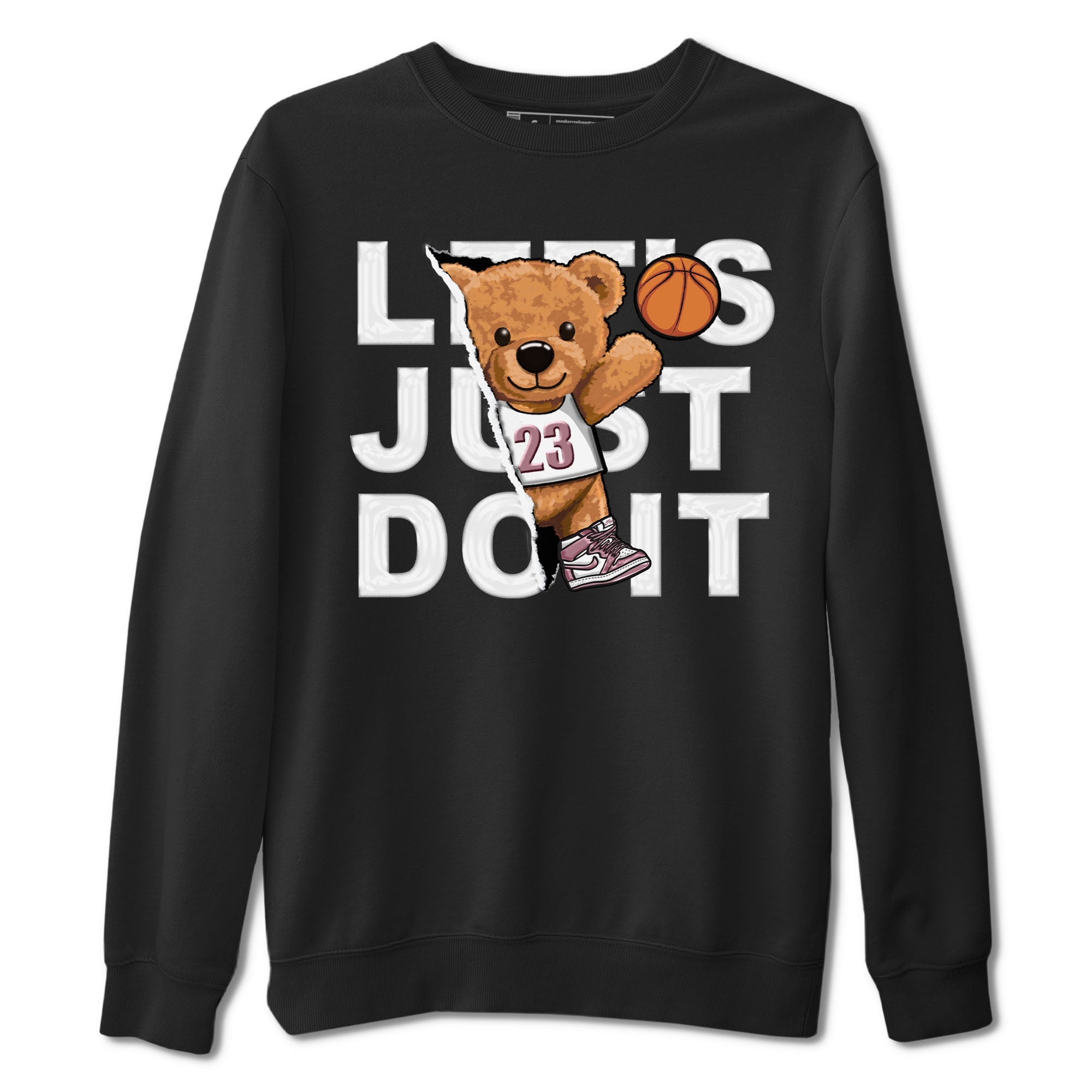 Air Jordan 1 Mauve shirt to match jordans Rip Out Bear sneaker tees AJ1 Mauve Drip Gear Zone Sneaker Matching Clothing Brand Unisex Sneaker Tee Black 2 T-Shirt