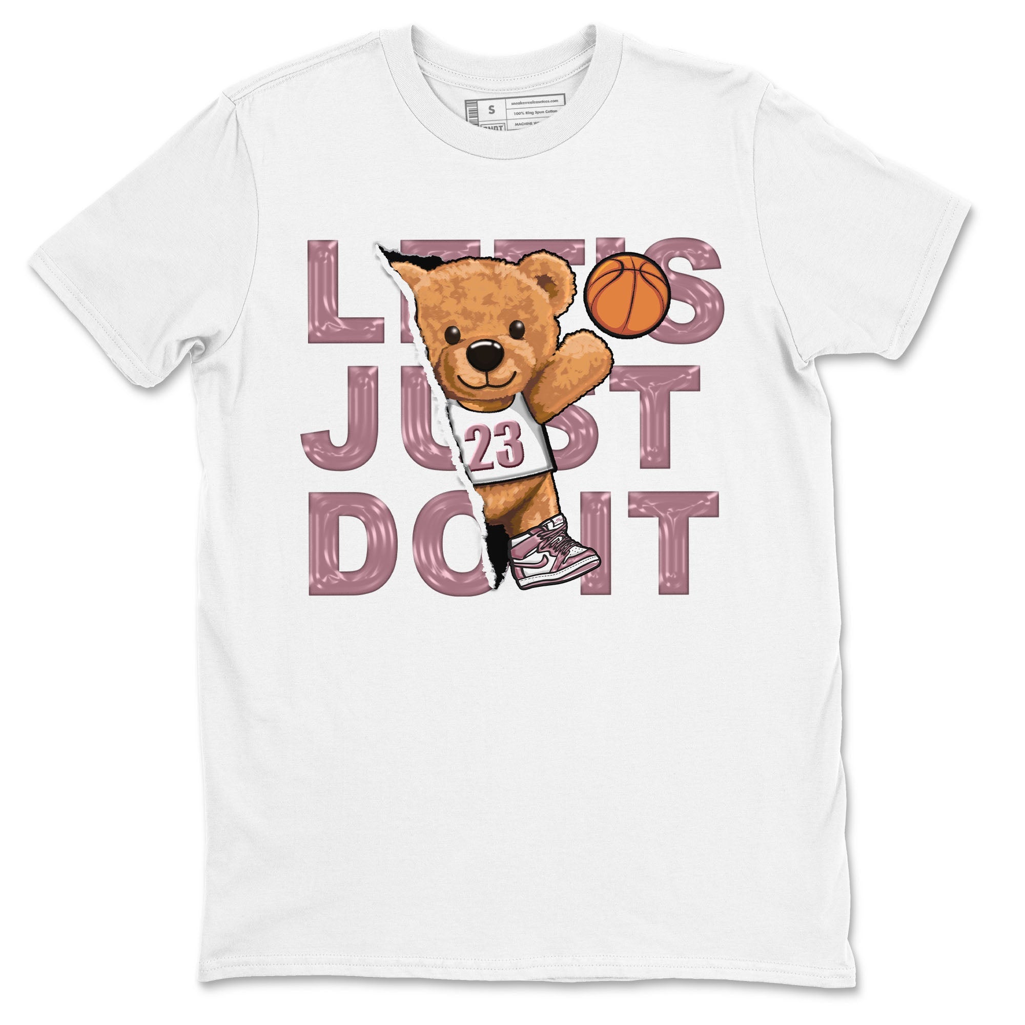 Air Jordan 1 Mauve shirt to match jordans Rip Out Bear sneaker tees AJ1 Mauve Drip Gear Zone Sneaker Matching Clothing Brand Unisex Sneaker Tee White 2 T-Shirt