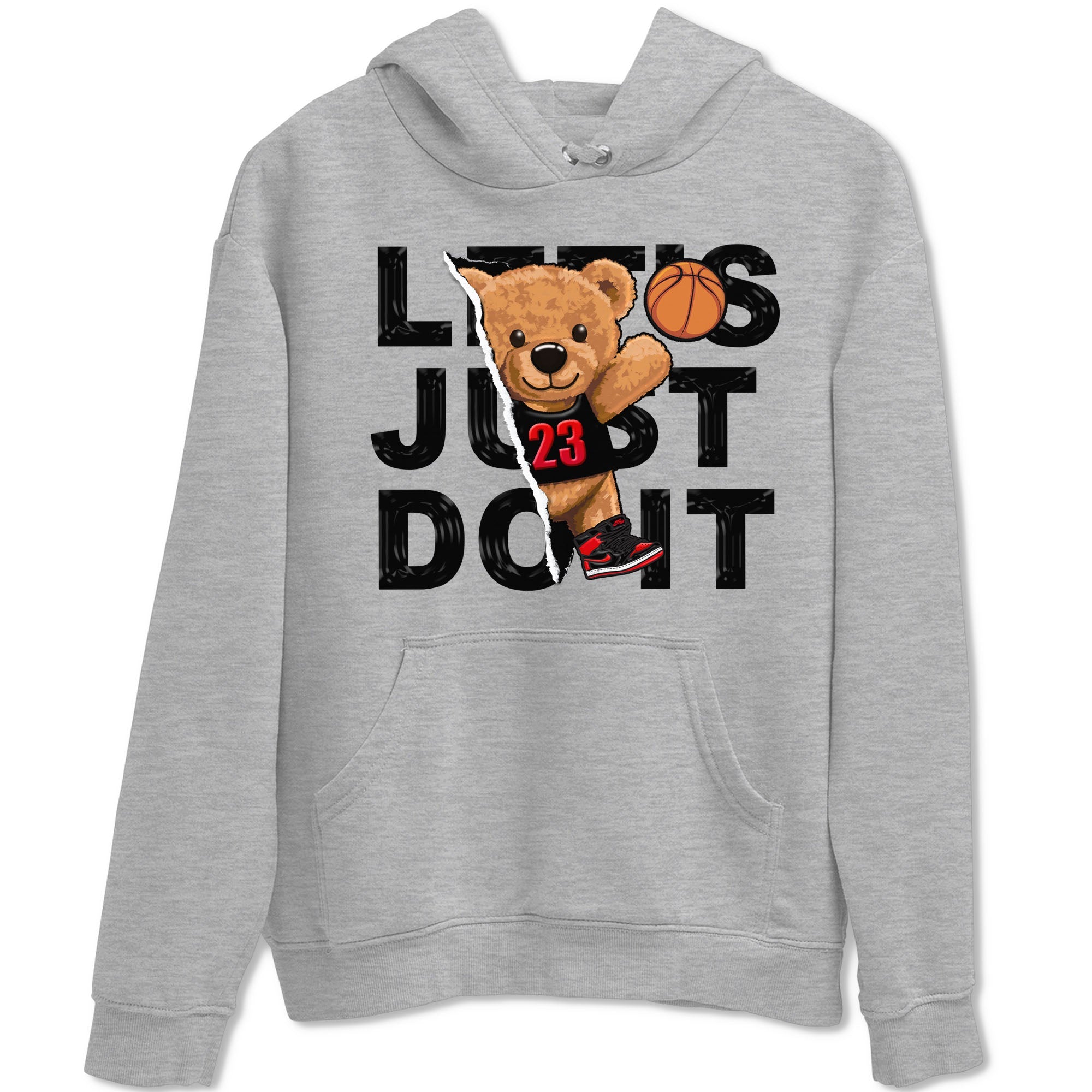 Air Jordan 1 Satin Bred shirt to match jordans Rip Out Bear sneaker tees AJ1 Retro Satin Bred Drip Gear Zone Sneaker Matching Clothing Brand Unisex Sneaker Tee Heather Grey 2 T-Shirt