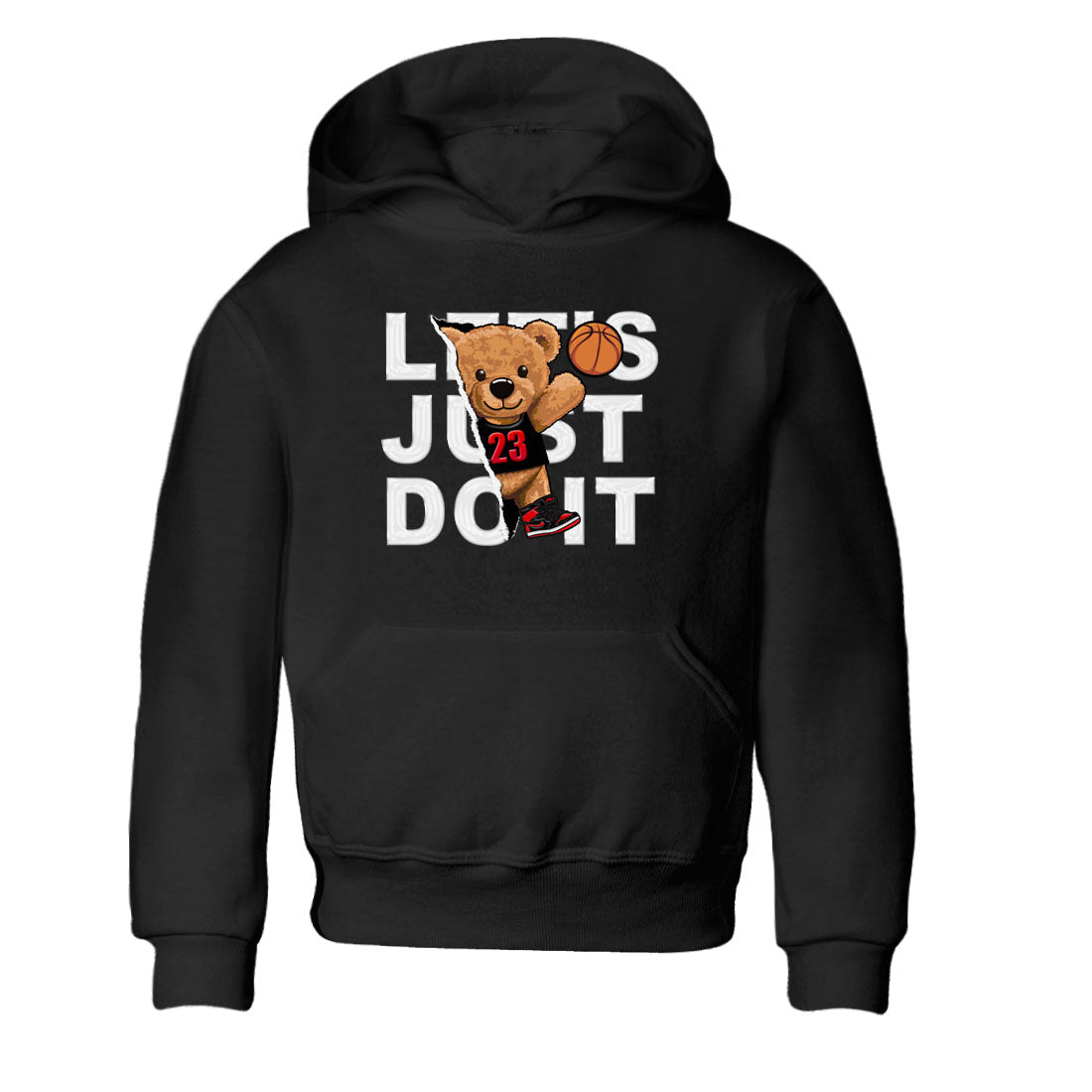 Air Jordan 1 Satin Bred shirt to match jordans Rip Out Bear sneaker tees AJ1 Retro Satin Bred Drip Gear Zone Sneaker Matching Clothing Brand Baby Toddler Black 2 T-Shirt