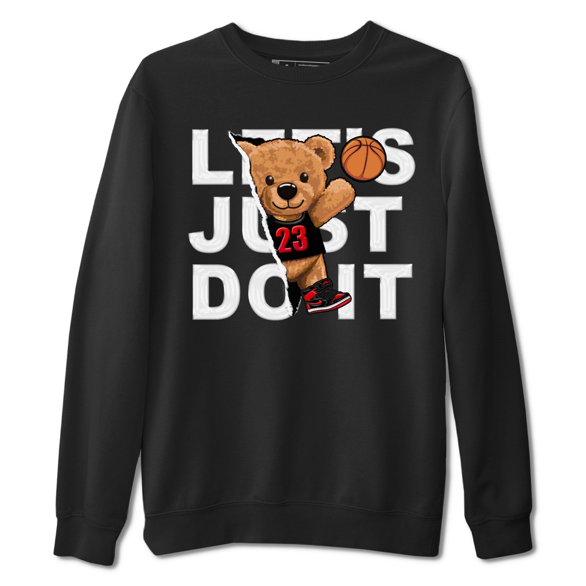 Air Jordan 1 Satin Bred shirt to match jordans Rip Out Bear sneaker tees AJ1 Retro Satin Bred Drip Gear Zone Sneaker Matching Clothing Brand Unisex Sneaker Tee Black 2 T-Shirt