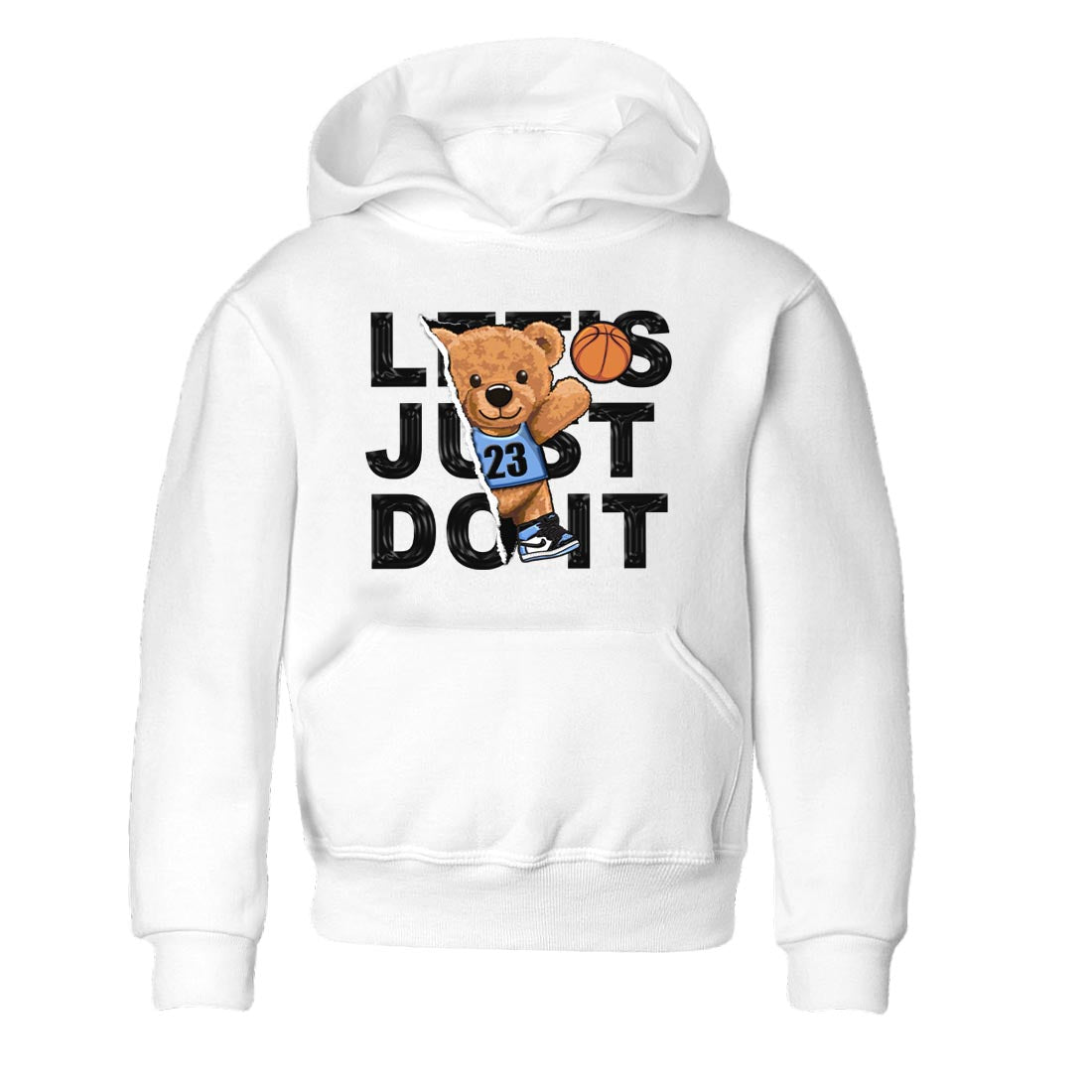 Air Jordan 1 Retro High OG University Blue shirt to match jordans Rip Out Bear Streetwear Sneaker Shirt Air Jordan 1 UNC Toe Drip Gear Zone Sneaker Matching Clothing Baby Toddler White 2 T-Shirt