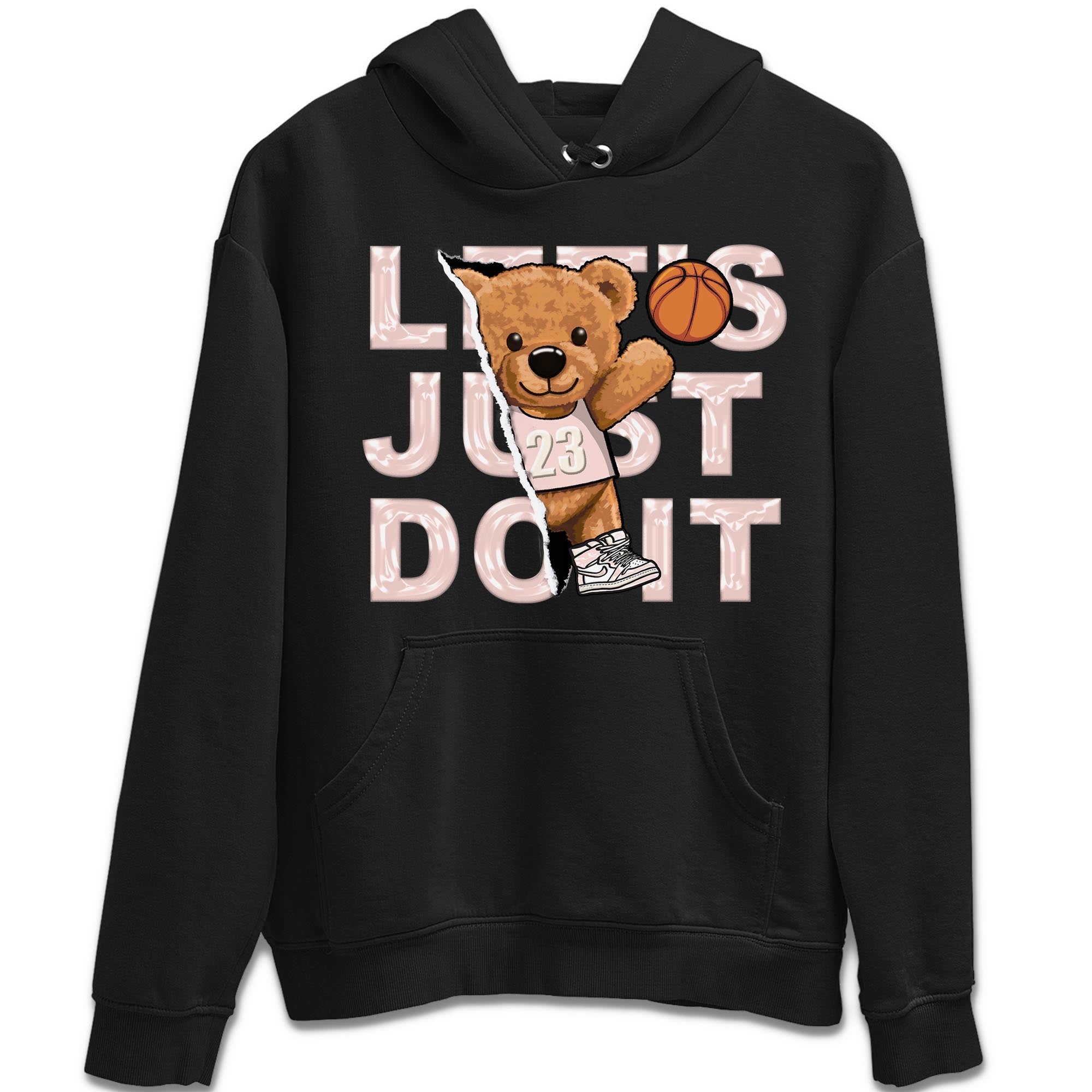 Air Jordan 1 Washed Pink Sneaker Match Tees Rip Out Bear Streetwear Sneaker Shirt AJ1 Washed Pink Sneaker Release Tees Unisex Shirts Black 2