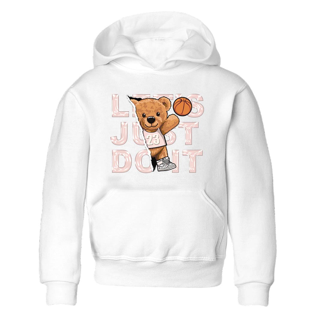 Air Jordan 1 Washed Pink Sneaker Match Tees Rip Out Bear Streetwear Sneaker Shirt AJ1 Washed Pink Sneaker Release Tees Kids Shirts White 2