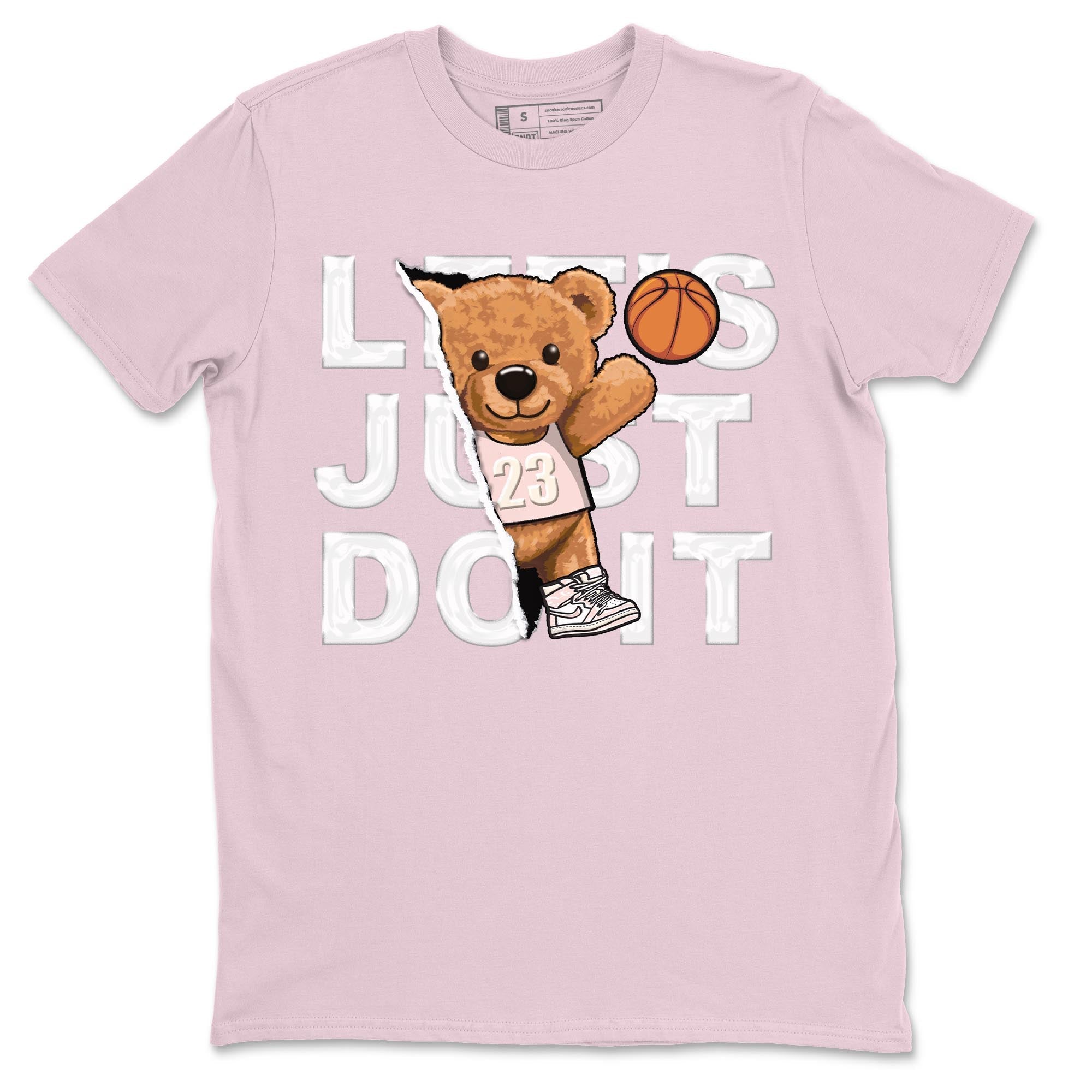 Air Jordan 1 Washed Pink Sneaker Match Tees Rip Out Bear Streetwear Sneaker Shirt AJ1 Washed Pink Sneaker Release Tees Unisex Shirts Pink 2
