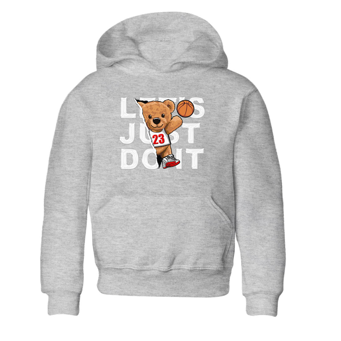 Jordan 12 Retro Cherry shirt to match jordans Varsity Red Rip Out Bear special sneaker matching tees 12s Cherry Drip Gear Zone Baby Toddler Heather Grey 2 T-Shirt