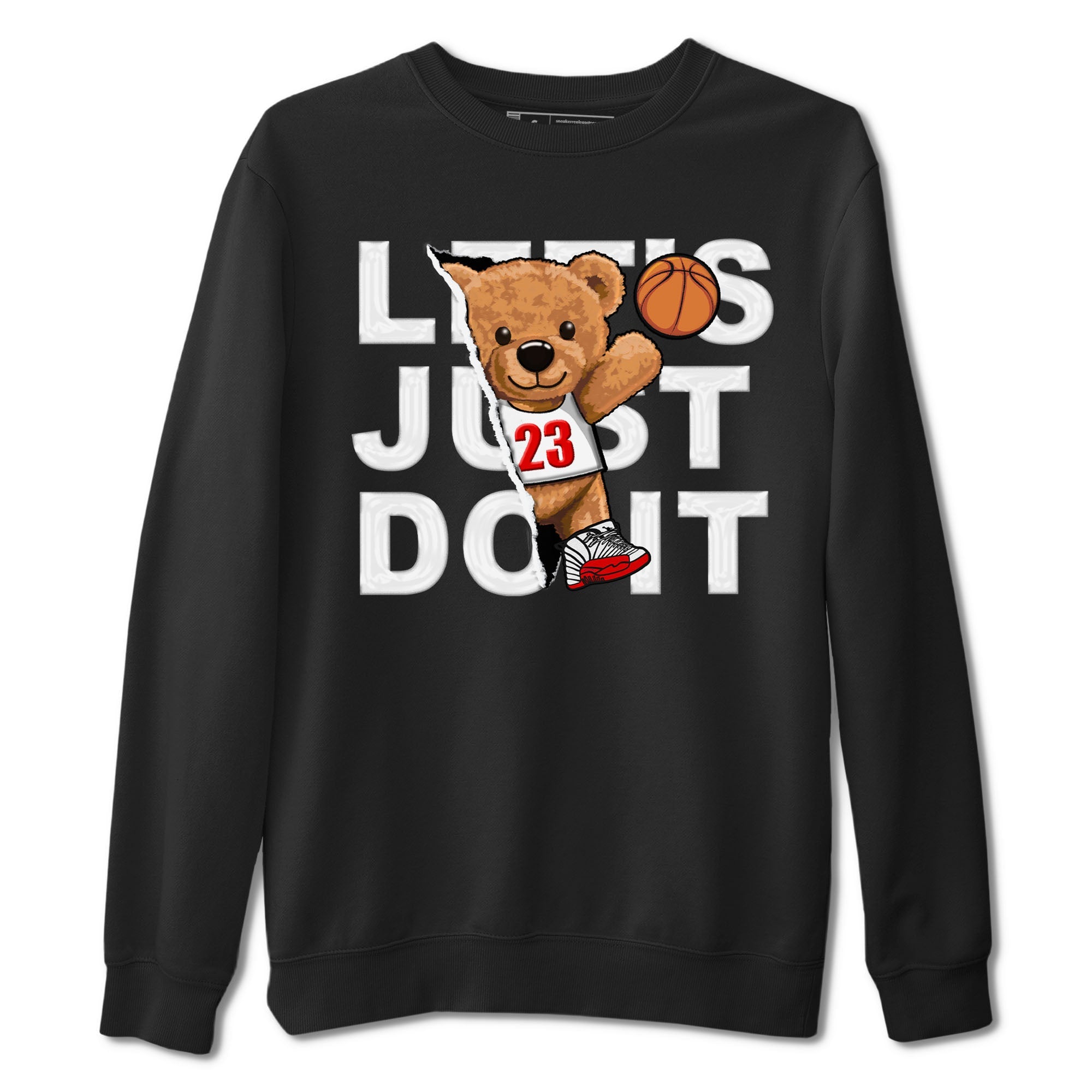 Jordan 12 Retro Cherry shirt to match jordans Varsity Red Rip Out Bear special sneaker matching tees 12s Cherry Drip Gear Zone Unisex Black 2 T-Shirt