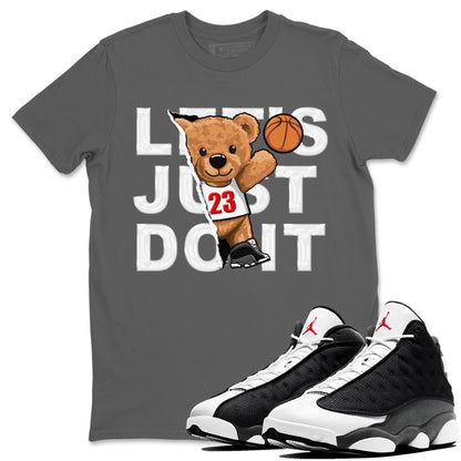 Air Jordan 13 Black Flint Rip Out Bear Crew Neck Streetwear Sneaker Shirt AJ 13s Black Flint Sneaker T-Shirts Size Chart