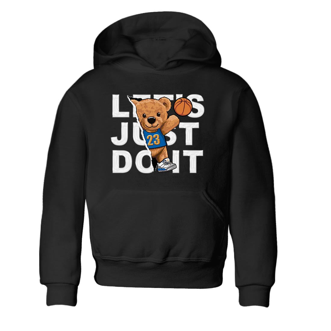 Air Jordan 3 Wizards Sneaker Match Tees Rip Out Bear Streetwear Sneaker Shirt Air Jordan 3 Wizards Sneaker Release Tees Kids Shirts Black 2