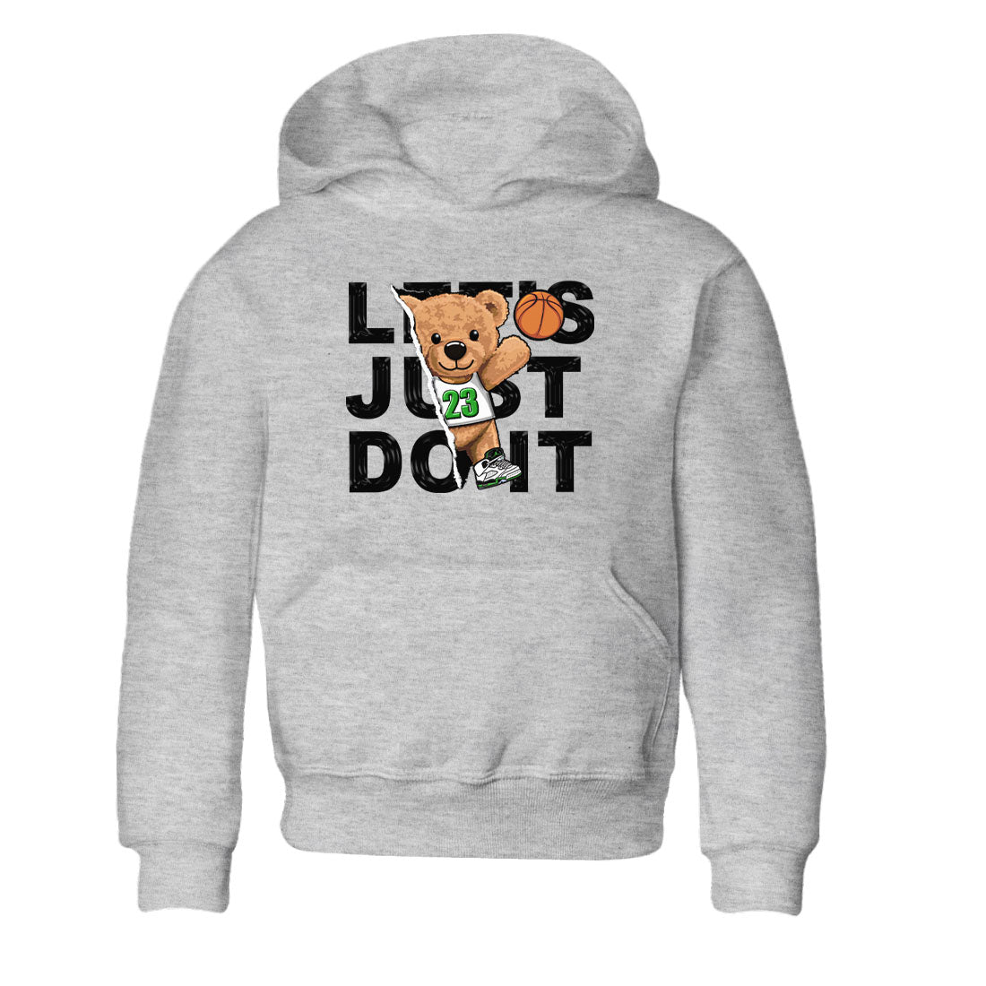 5s Lucky Green shirt to match jordans Rip Out Bear sneaker tees Air Jordan 5 Lucky Green Drip Gear Zone baby toddler Heather Grey 2 cotton Shirt