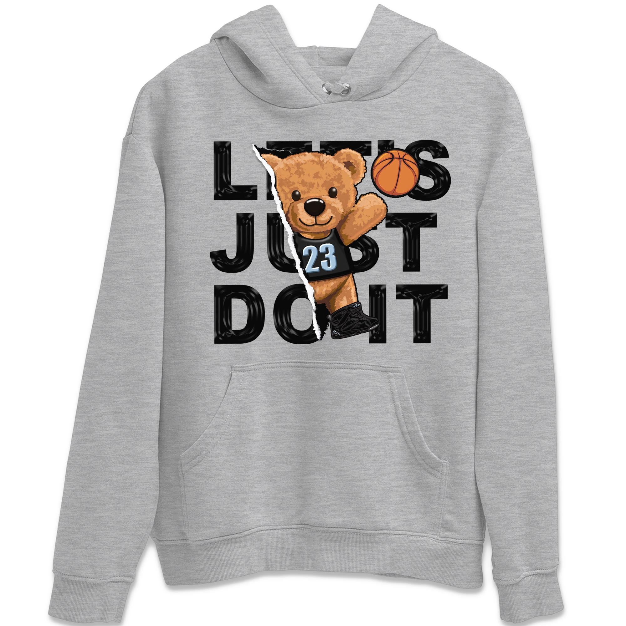 Air Jordan 7 Chambray shirt to match jordans Rip Out Bear Streetwear Sneaker Shirt AJ7 Chambray Drip Gear Zone Sneaker Matching Clothing Unisex Heather Grey 2 T-Shirt