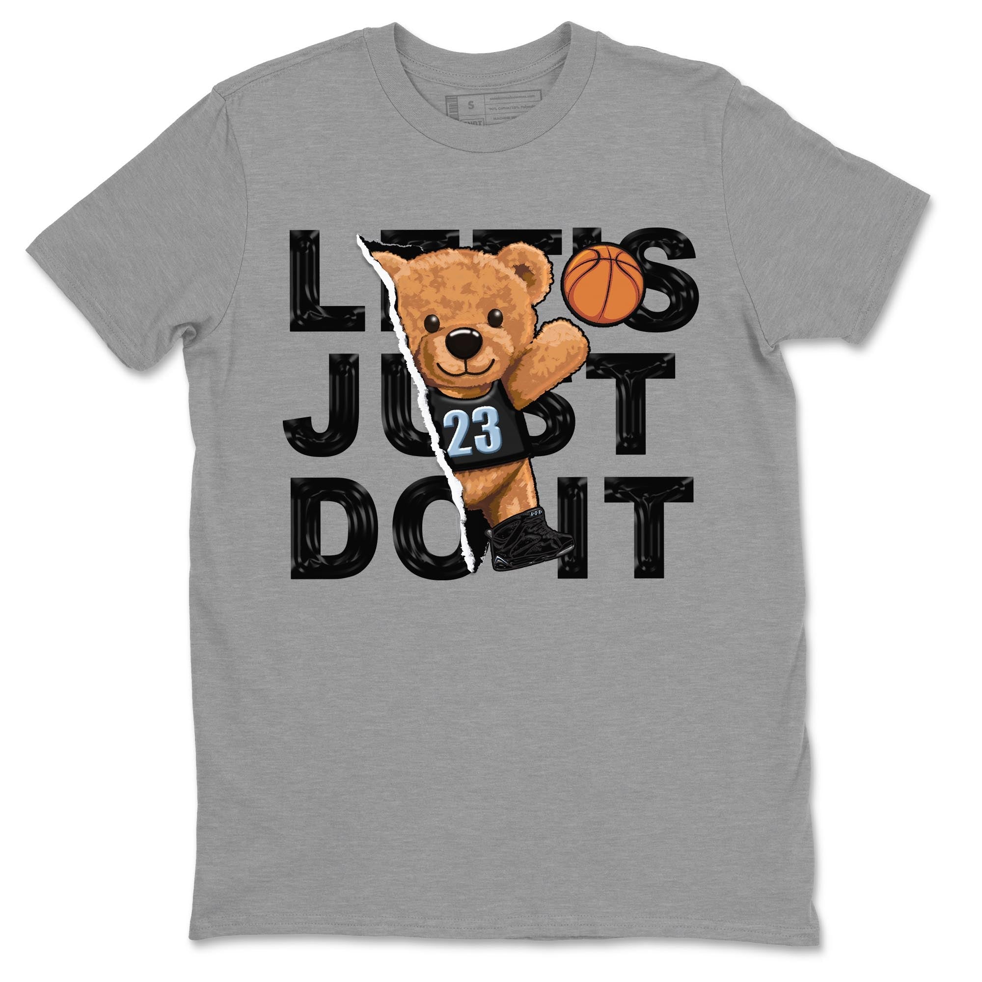 Air Jordan 7 Chambray shirt to match jordans Rip Out Bear Streetwear Sneaker Shirt AJ7 Chambray Drip Gear Zone Sneaker Matching Clothing Unisex Heather Grey 2 T-Shirt