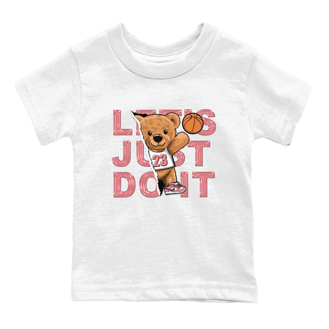 Dunk Valentine's Day shirt to match jordans Rip Out Bear sneaker tees Dunks Valentine's Day Drip Gear Zone baby toddler White 2 cotton Shirt