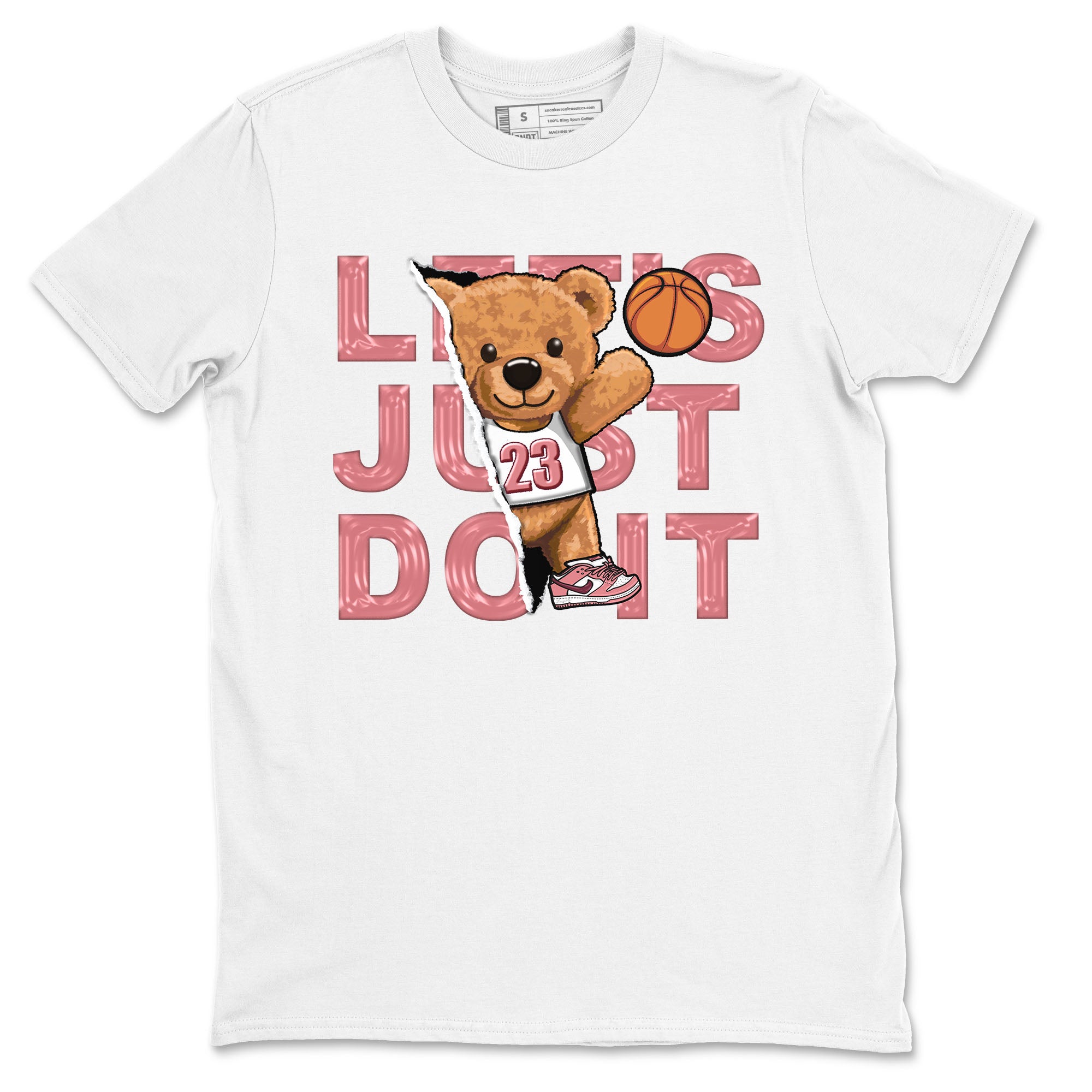 Dunk Valentine's Day shirt to match jordans Rip Out Bear sneaker tees Dunks Valentine's Day Drip Gear Zone unisex cotton White 2 crew neck shirt