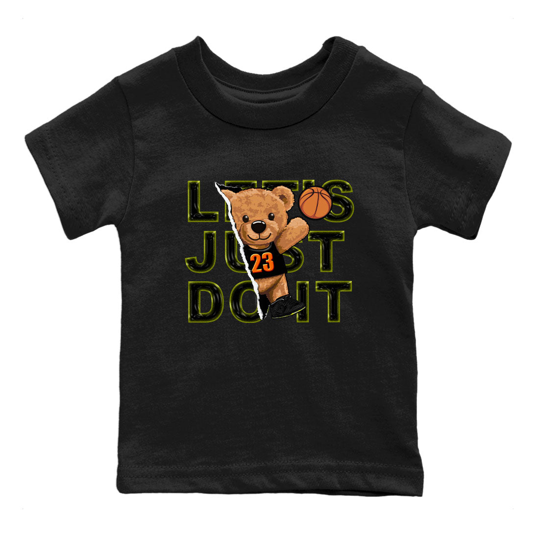 Nike Dunk Halloween shirt to match jordans Rip Out Bear sneaker tees Nike Dunk Mid Halloween Drip Gear Zone Sneaker Matching Clothing Brand Baby Toddler Black 2 T-Shirt