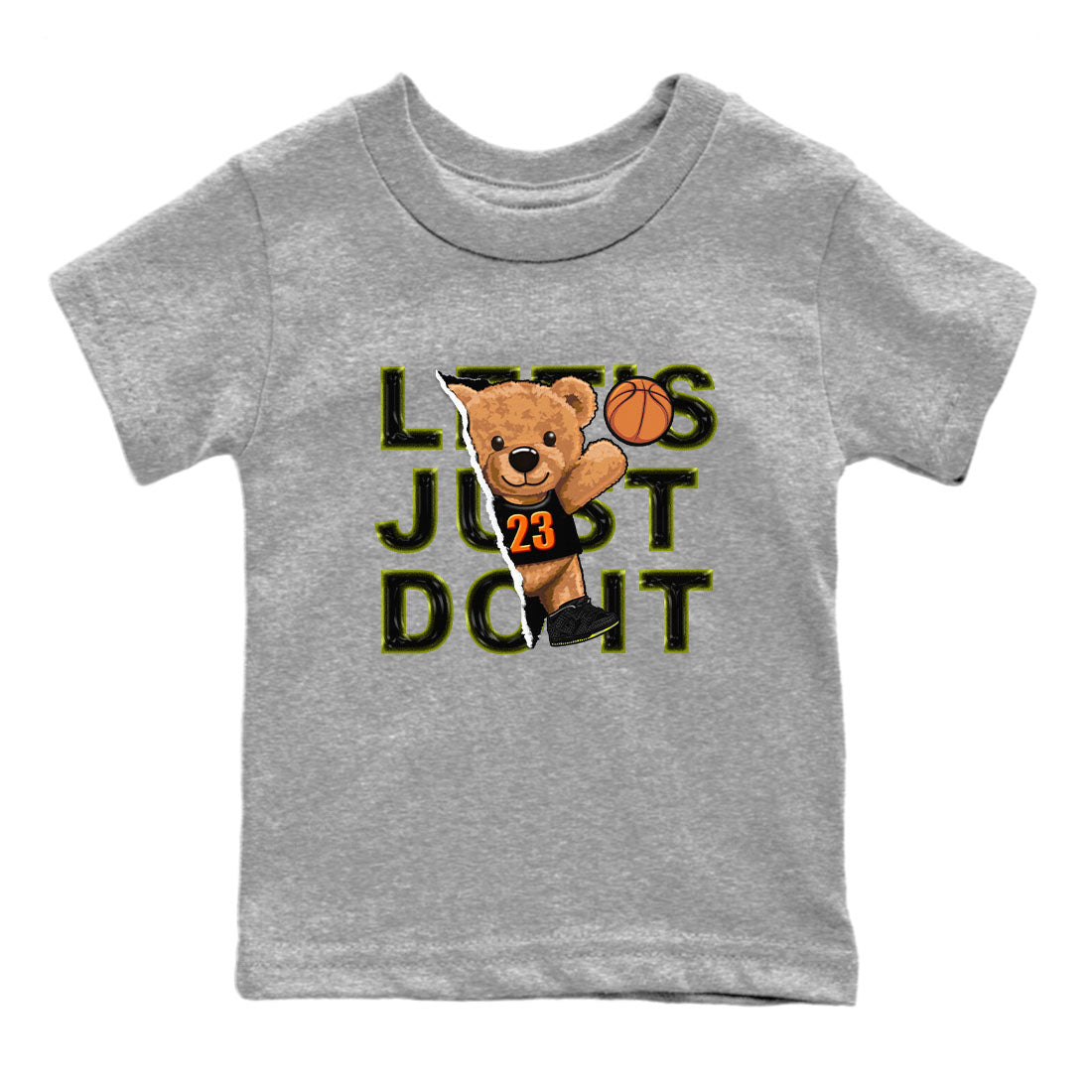 Nike Dunk Halloween shirt to match jordans Rip Out Bear sneaker tees Nike Dunk Mid Halloween Drip Gear Zone Sneaker Matching Clothing Brand Baby Toddler Heather Grey 2 T-Shirt