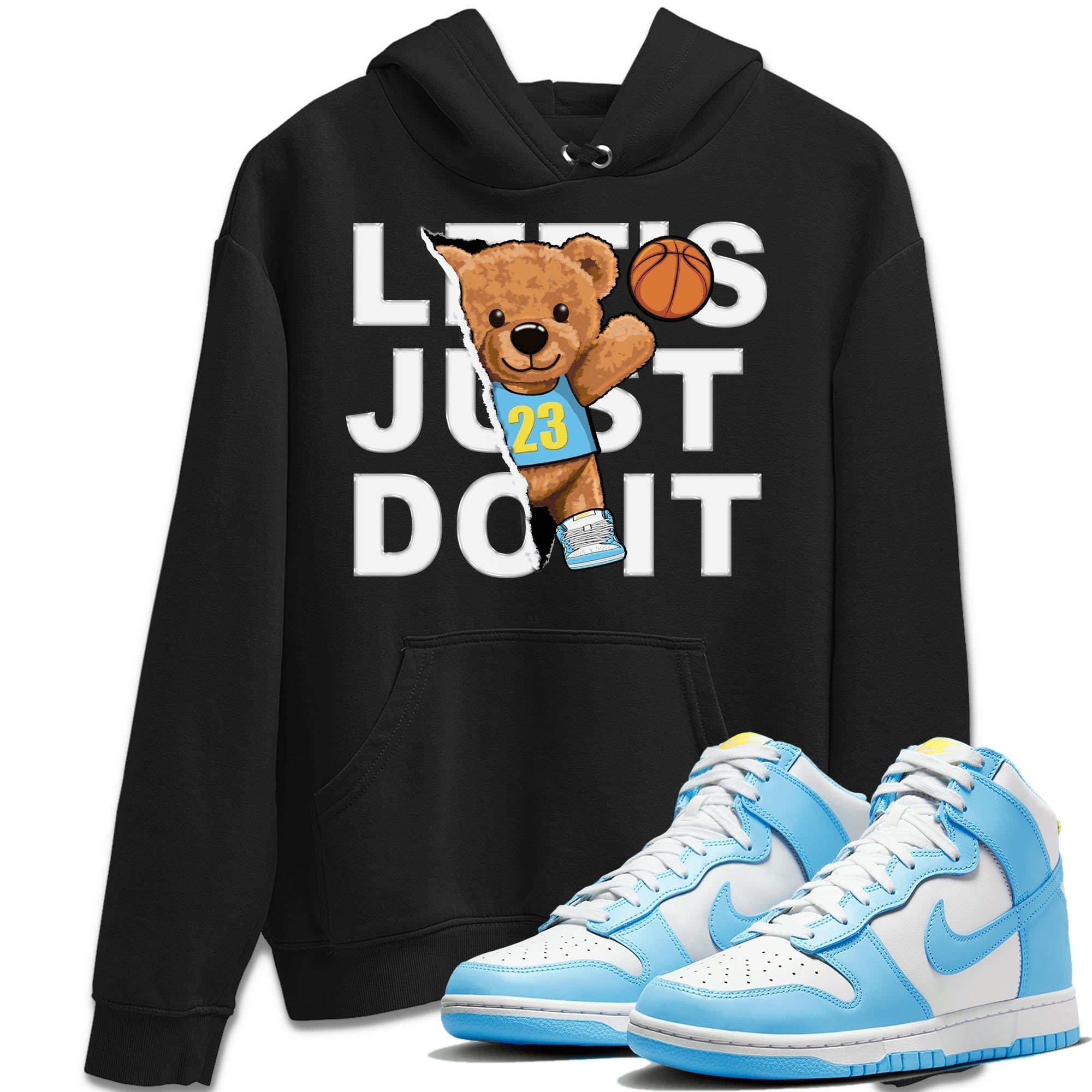 Nike Dunk High Blue Chill Shirt To Match Jordans Rip Out Bear Sneaker Tees Nike Dunk High Blue Chill Drip Gear Zone Sneaker Matching Clothing Unisex Shirts