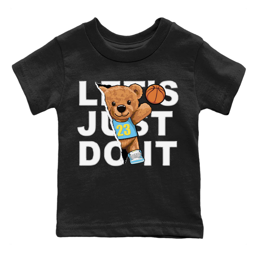 Nike Dunk High Blue Chill Shirt To Match Jordans Rip Out Bear Sneaker Tees Nike Dunk High Blue Chill Drip Gear Zone Sneaker Matching Clothing Kids Shirts