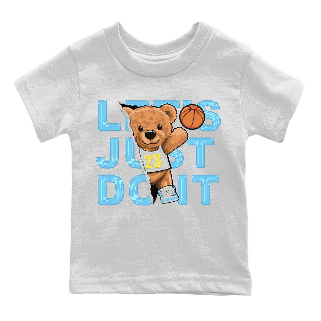 Nike Dunk High Blue Chill Shirt To Match Jordans Rip Out Bear Sneaker Tees Nike Dunk High Blue Chill Drip Gear Zone Sneaker Matching Clothing Kids Shirts