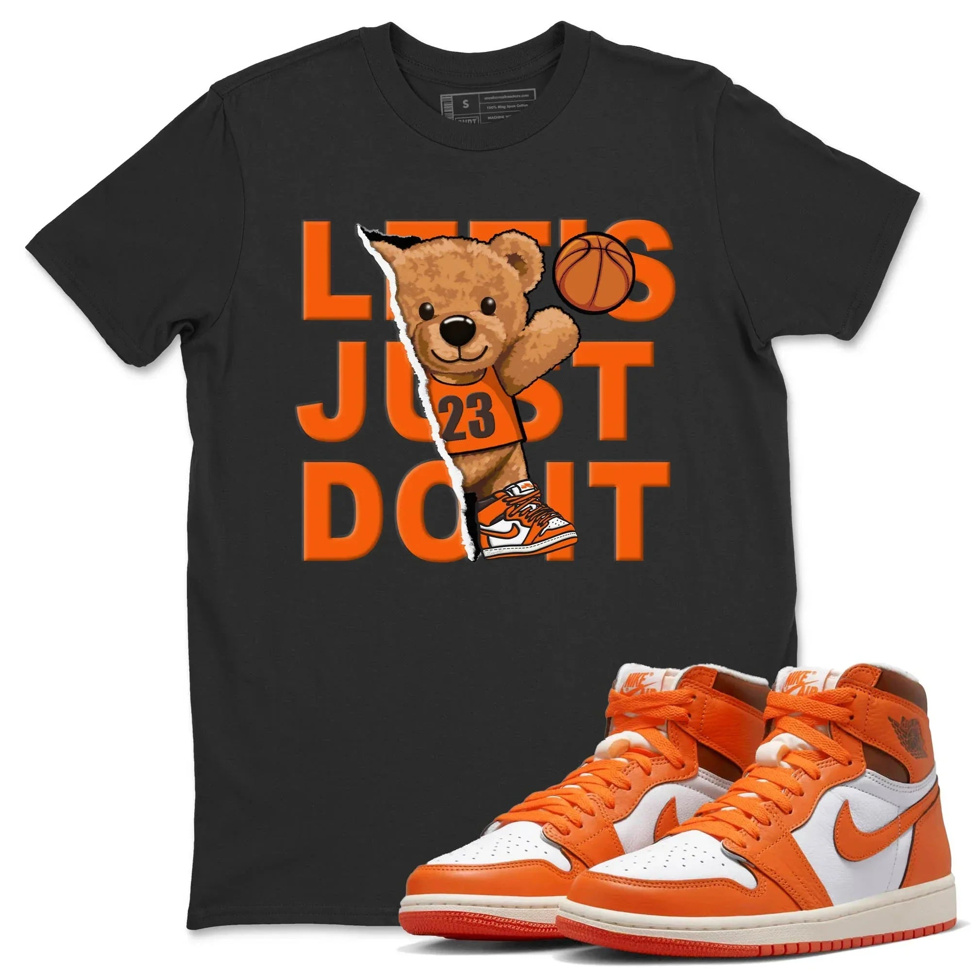 Jordan 1 Starfish Sneaker Matching T-Shirt Rip Out Bear Sneaker Tees Jordan 1 Starfish Sneaker Release Tees Crew Neck Tees