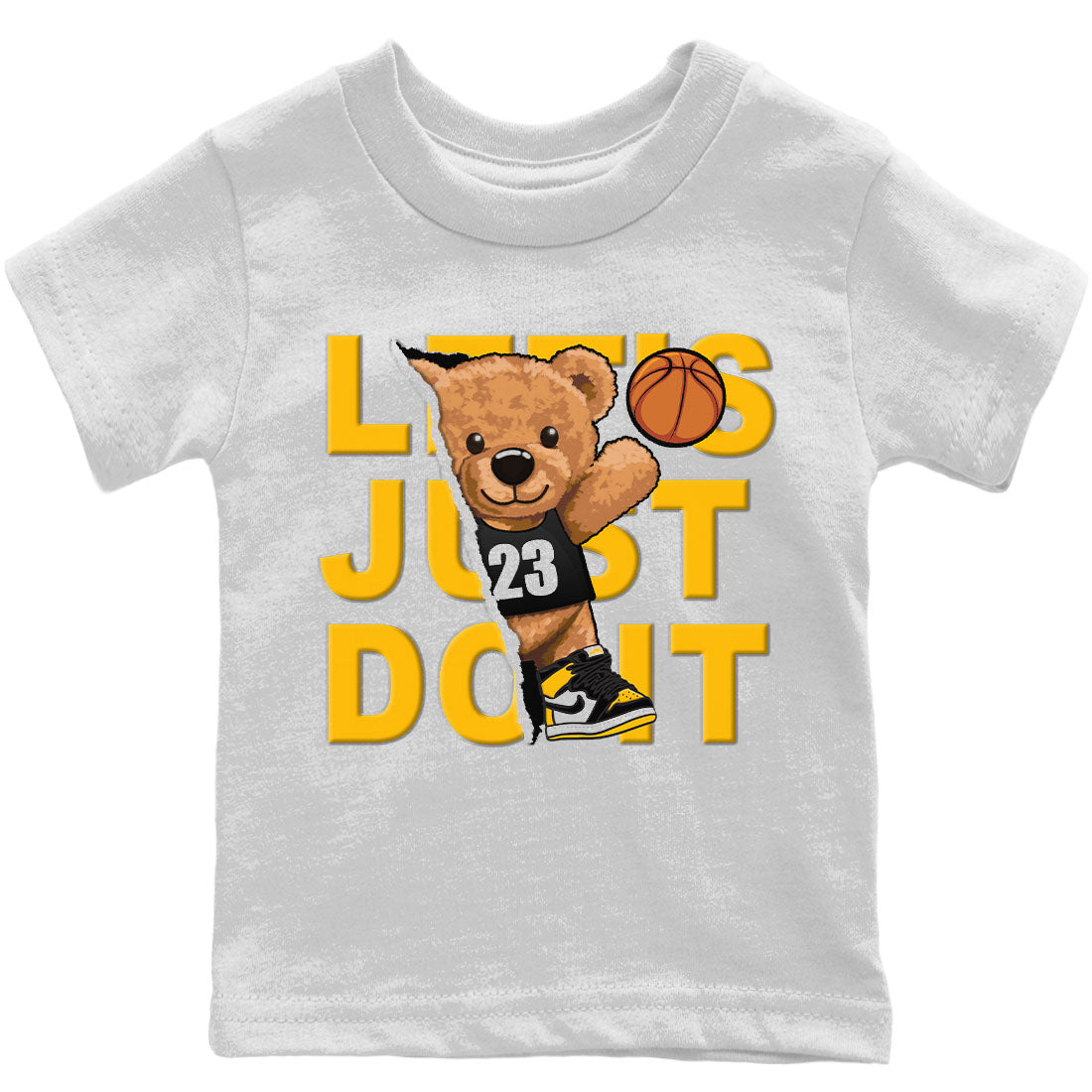 Jordan 1 Taxi Sneaker Matching T-Shirt Rip Out Bear Sneaker Tees Jordan 1 Taxi Sneaker Release Tees Kids Shirts