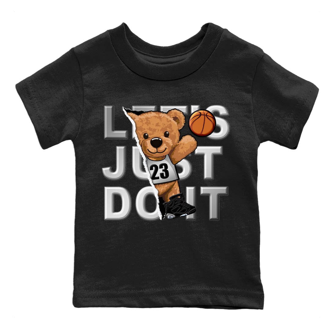 Jordan 6 Chrome Sneaker Matching T-Shirt Rip Out bear Sneaker Tees Jordan 6 Chrome Sneaker Release Tees Kids Shirts