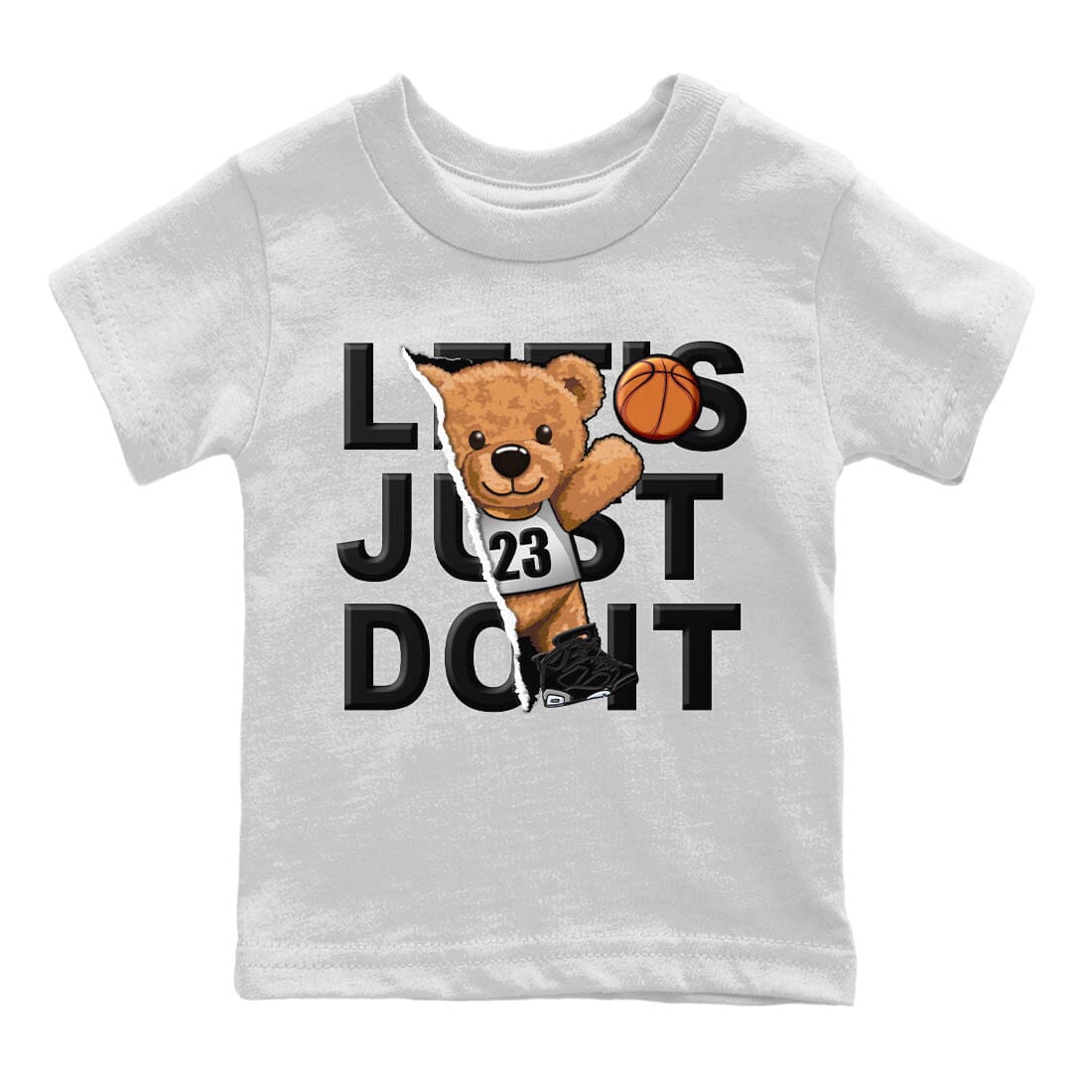 Jordan 6 Chrome Sneaker Matching T-Shirt Rip Out bear Sneaker Tees Jordan 6 Chrome Sneaker Release Tees Kids Shirts