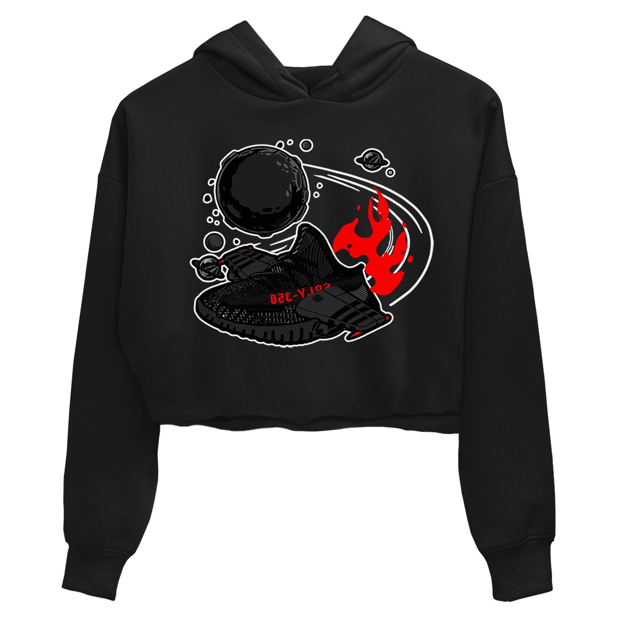 Adidas Yeezy Boost 350 Bred shirt to match sneakers Rocket Boost Streetwear Sneaker Shirt Yeezy 350 Bred Drip Gear Zone Sneaker Matching Clothing Black 2 Crop T-Shirt
