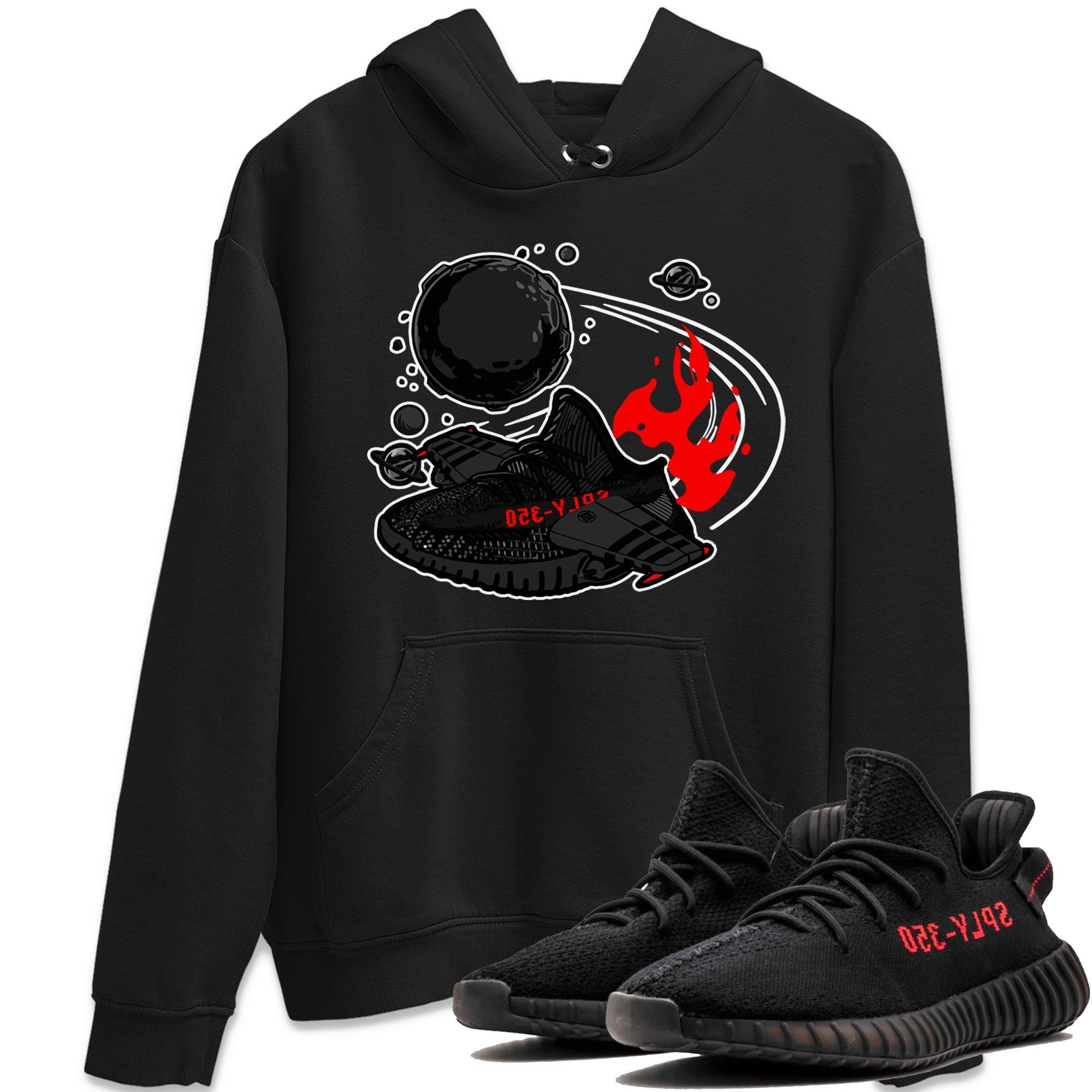 Adidas Yeezy Boost 350 Bred shirt to match sneakers Rocket Boost Streetwear Sneaker Shirt Yeezy 350 Bred Drip Gear Zone Sneaker Matching Clothing Unisex Black 1 T-Shirt