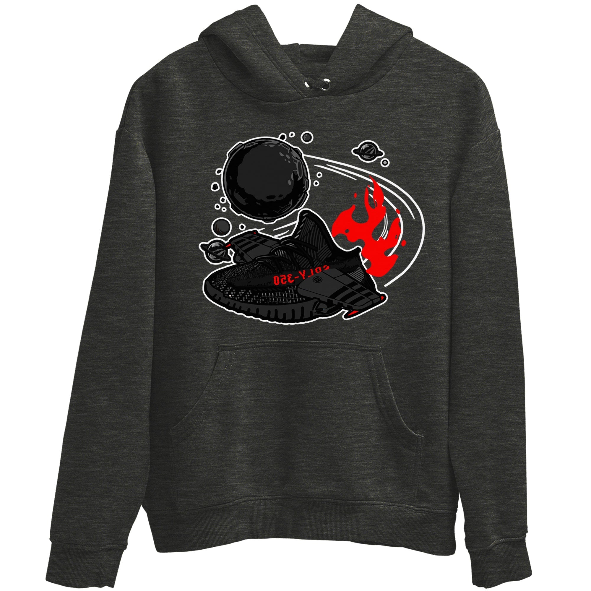 Adidas Yeezy Boost 350 Bred shirt to match sneakers Rocket Boost Streetwear Sneaker Shirt Yeezy 350 Bred Drip Gear Zone Sneaker Matching Clothing Unisex Charcoal Heather 2 T-Shirt