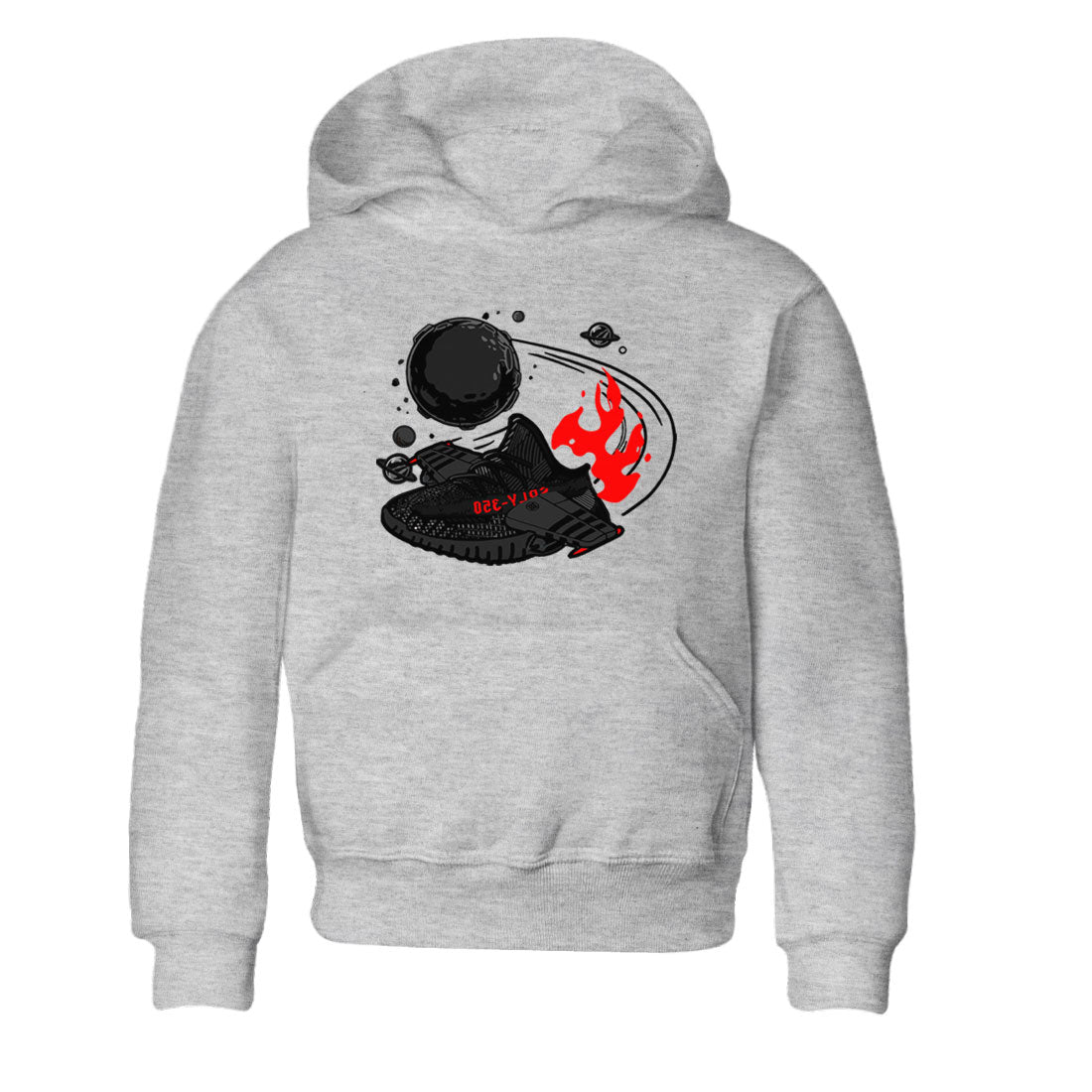 Adidas Yeezy Boost 350 Bred shirt to match sneakers Rocket Boost Streetwear Sneaker Shirt Yeezy 350 Bred Drip Gear Zone Sneaker Matching Clothing Baby Toddler Heather Grey 2 T-Shirt