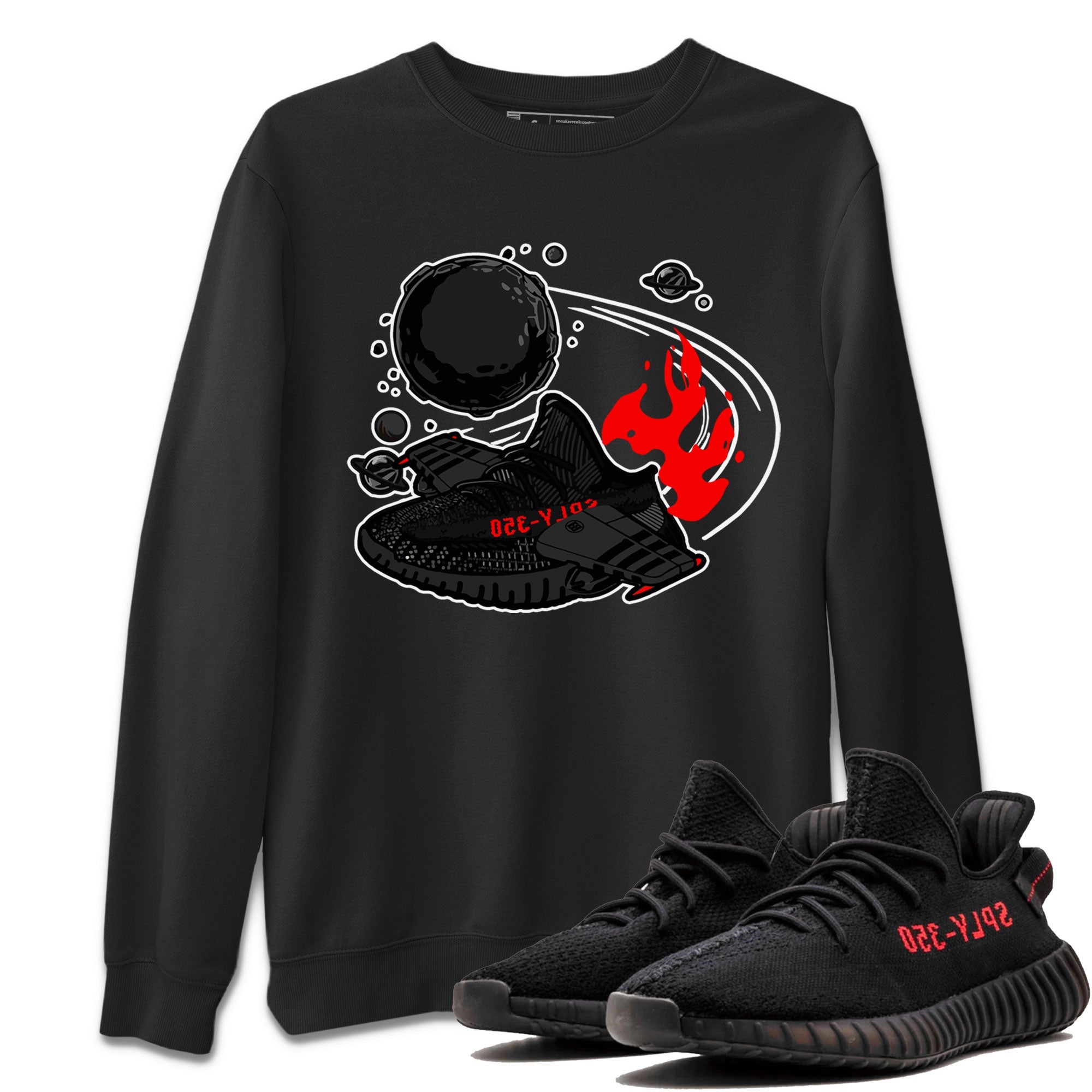 Adidas Yeezy Boost 350 Bred shirt to match sneakers Rocket Boost Streetwear Sneaker Shirt Yeezy 350 Bred Drip Gear Zone Sneaker Matching Clothing Unisex Black 1 T-Shirt