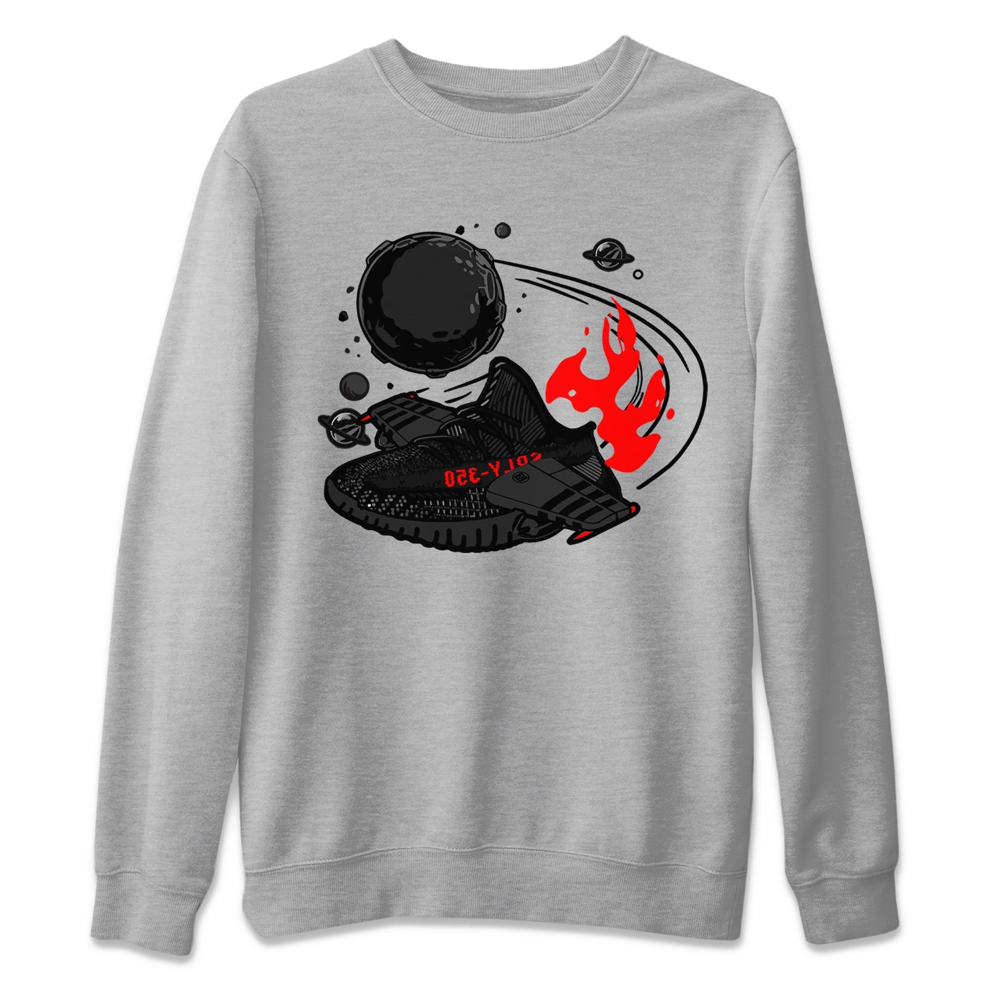 Adidas Yeezy Boost 350 Bred shirt to match sneakers Rocket Boost Streetwear Sneaker Shirt Yeezy 350 Bred Drip Gear Zone Sneaker Matching Clothing Unisex Heather Grey 2 T-Shirt