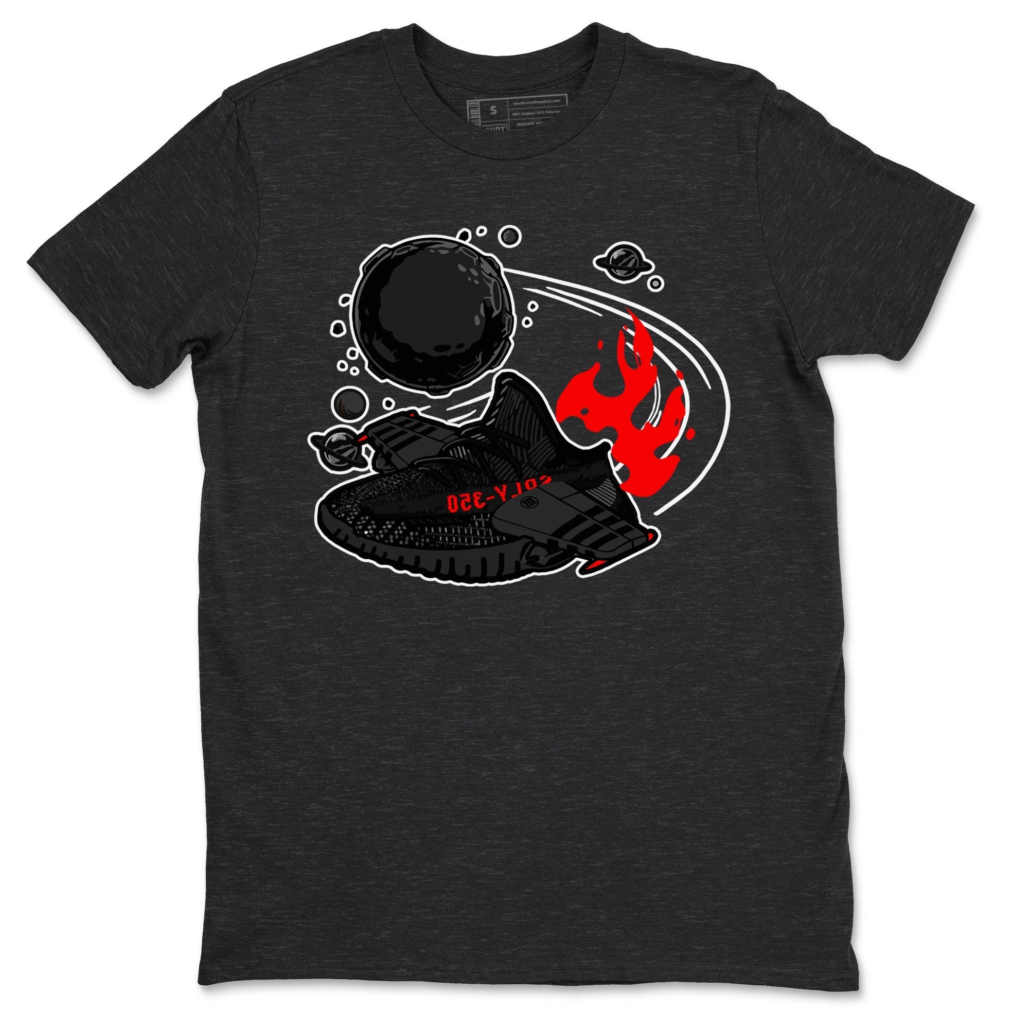 Adidas Yeezy Boost 350 Bred shirt to match sneakers Rocket Boost Streetwear Sneaker Shirt Yeezy 350 Bred Drip Gear Zone Sneaker Matching Clothing Unisex Charcoal Heather 2 T-Shirt